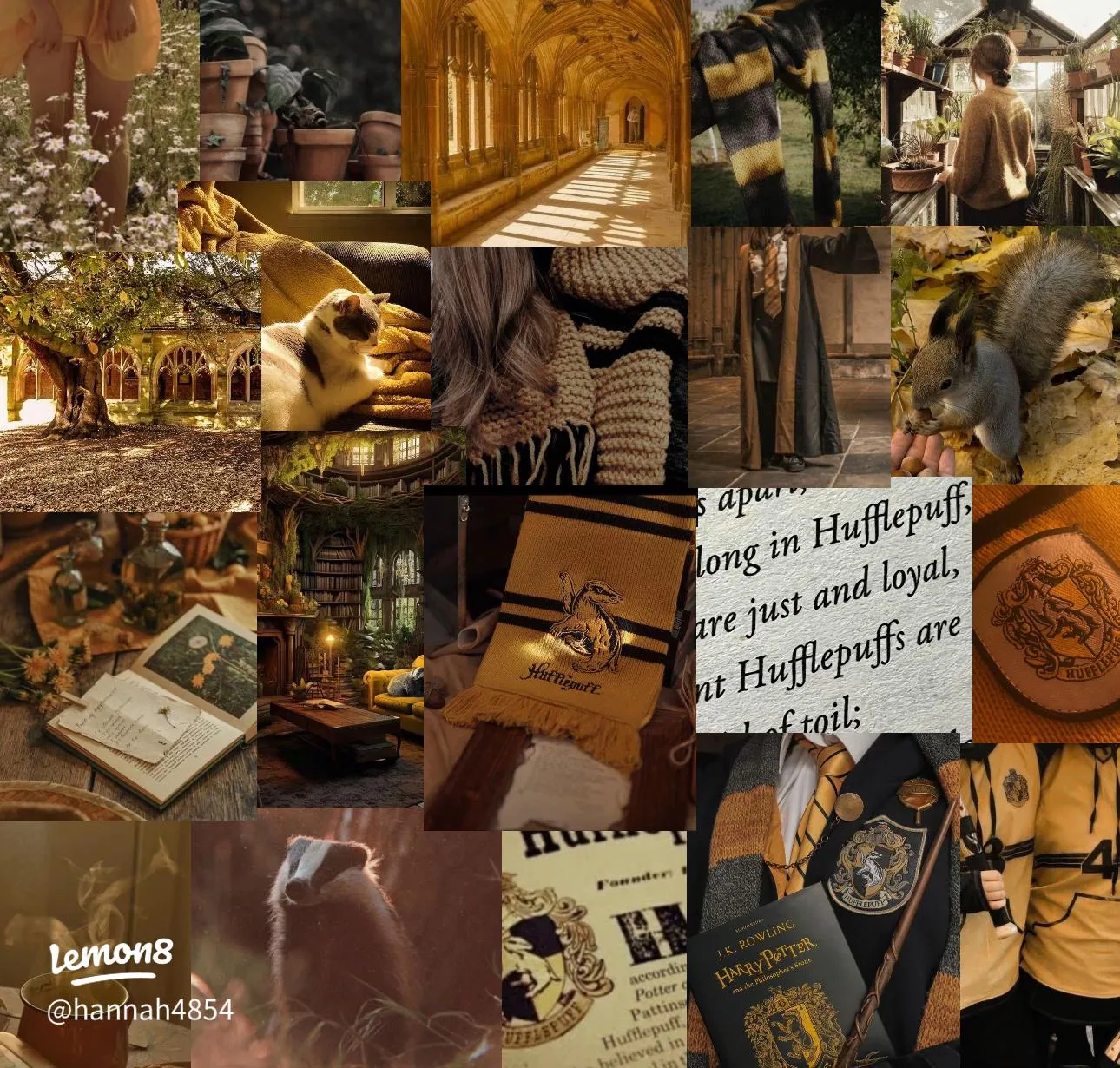 Harry Potter House Aesthetic Collages: All 4 Houses & Wallpaper!