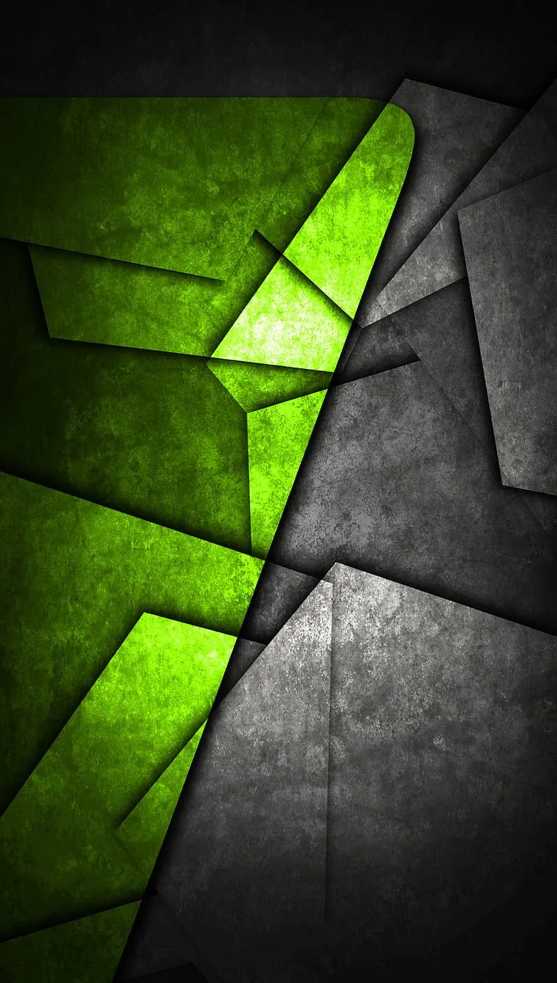 HD lime green abstract wallpaper