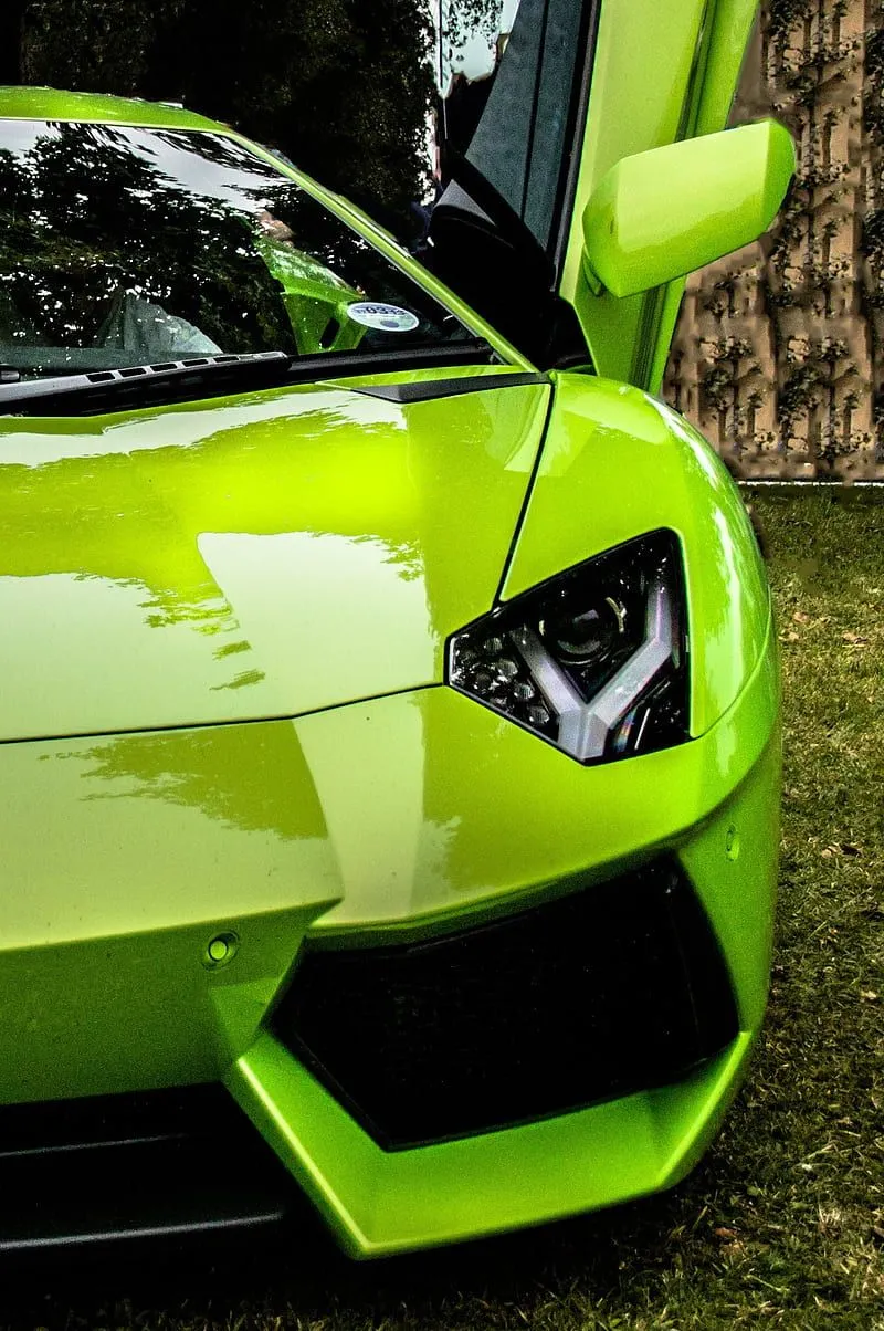 Lime, car, eyes, green, lamburghini, HD phone wallpaper