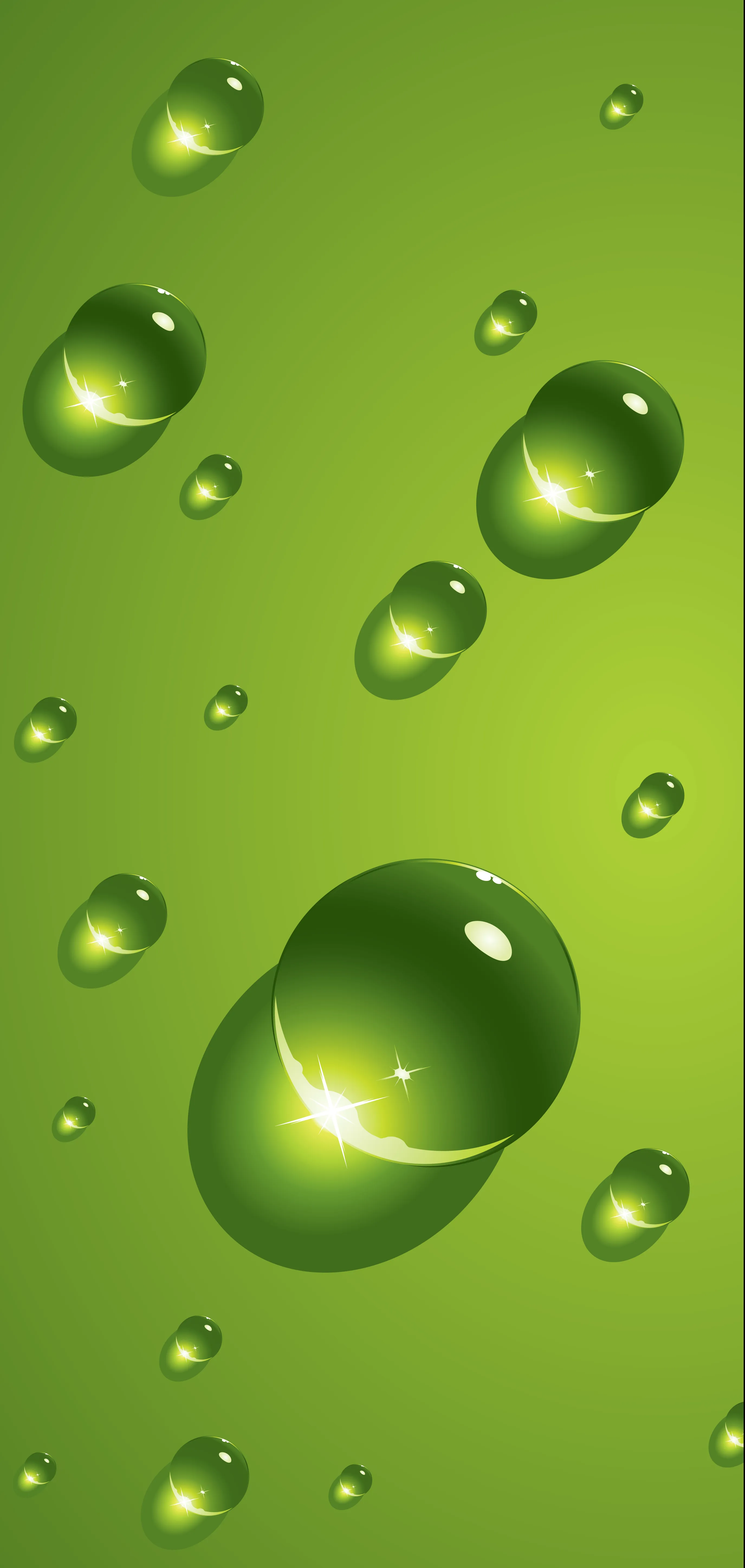 Wallpaper Lime Green Water Droplet, Background Free Image