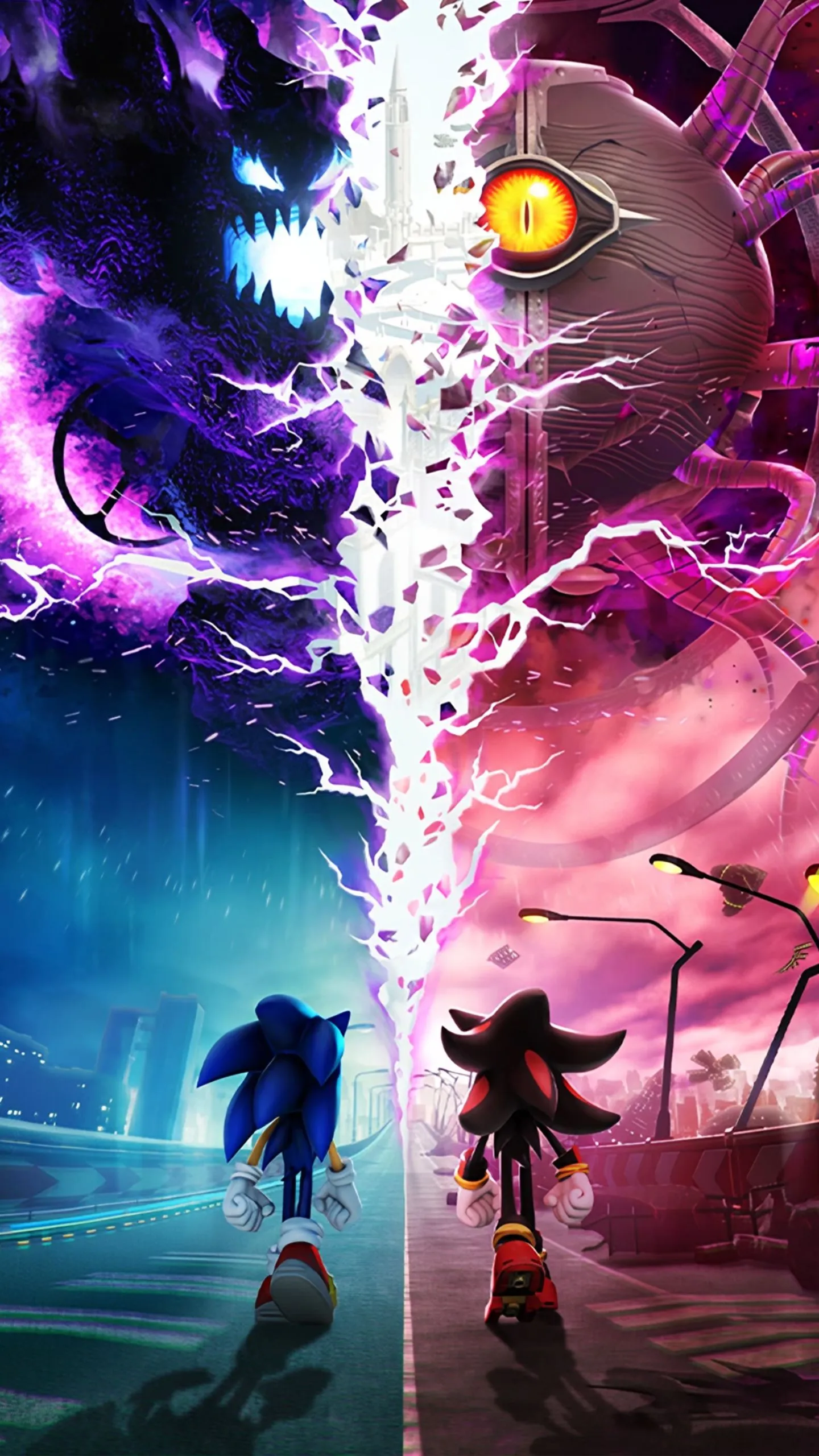 Sonic X Shadow Generations Artwork Version 3 Wallpaper with Monocle
