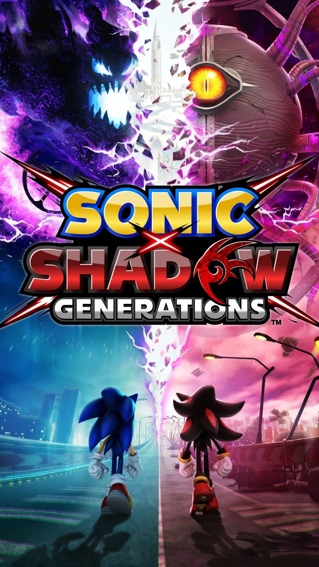 Sonic X Shadow Generations Wallpaper 4K, Key Art, 2024 Games