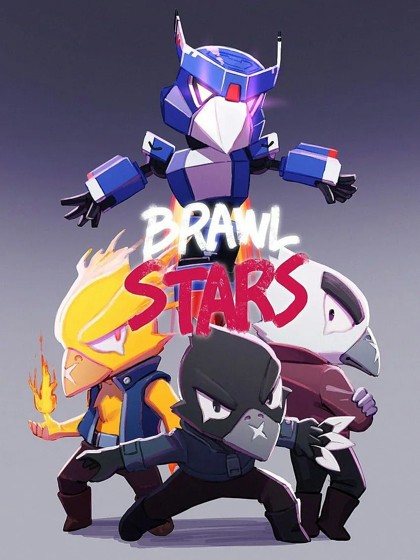 Brawl stars mecha crow HD wallpaper