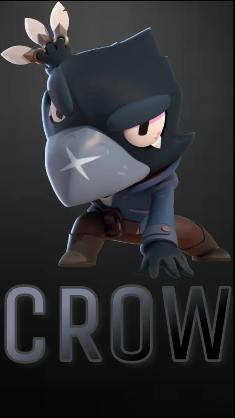 Crow, brawl stars, HD phone wallpaper