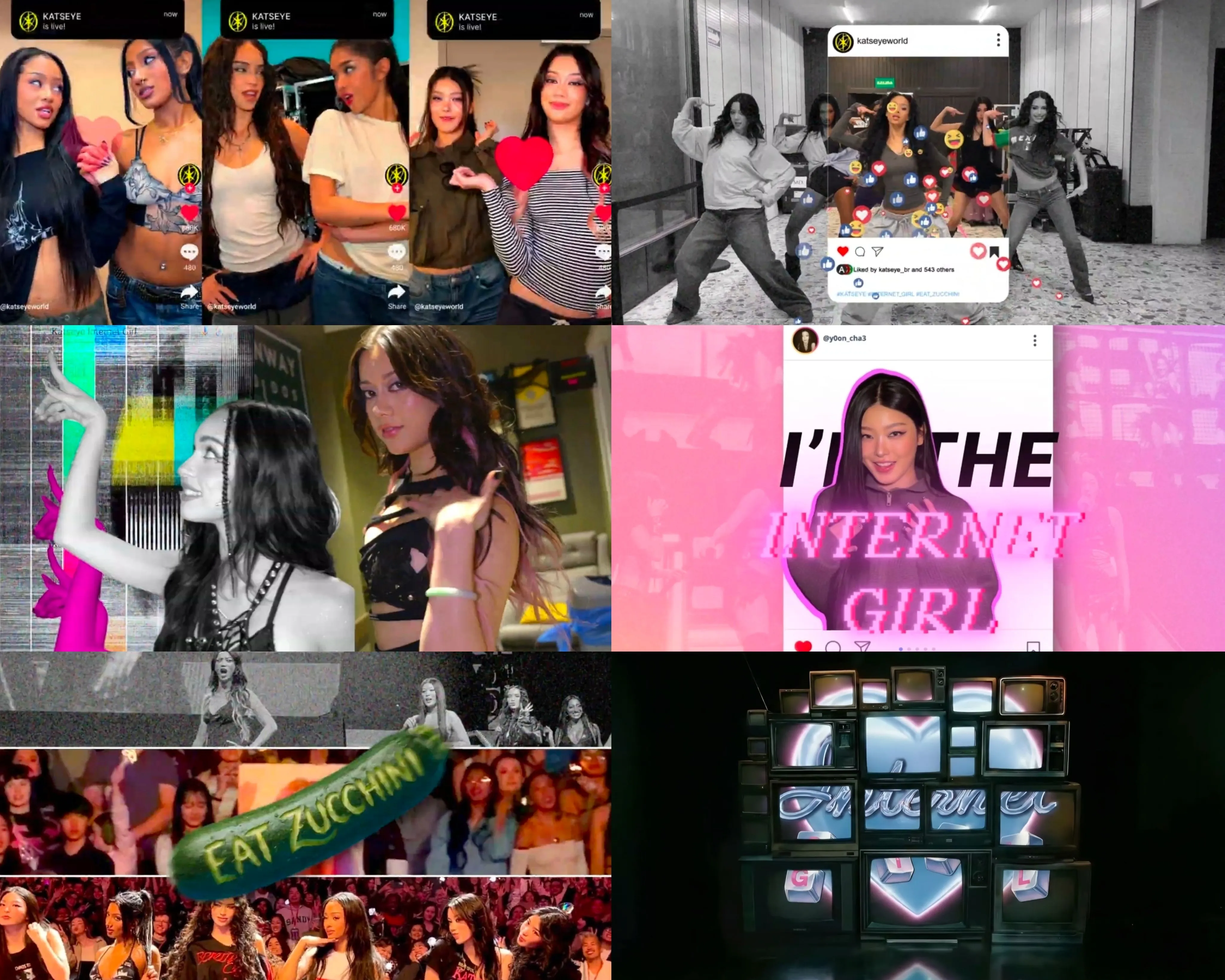 KATSEYE Drops Playful 'Internet Girl' Visualizer Skewering Online Culture