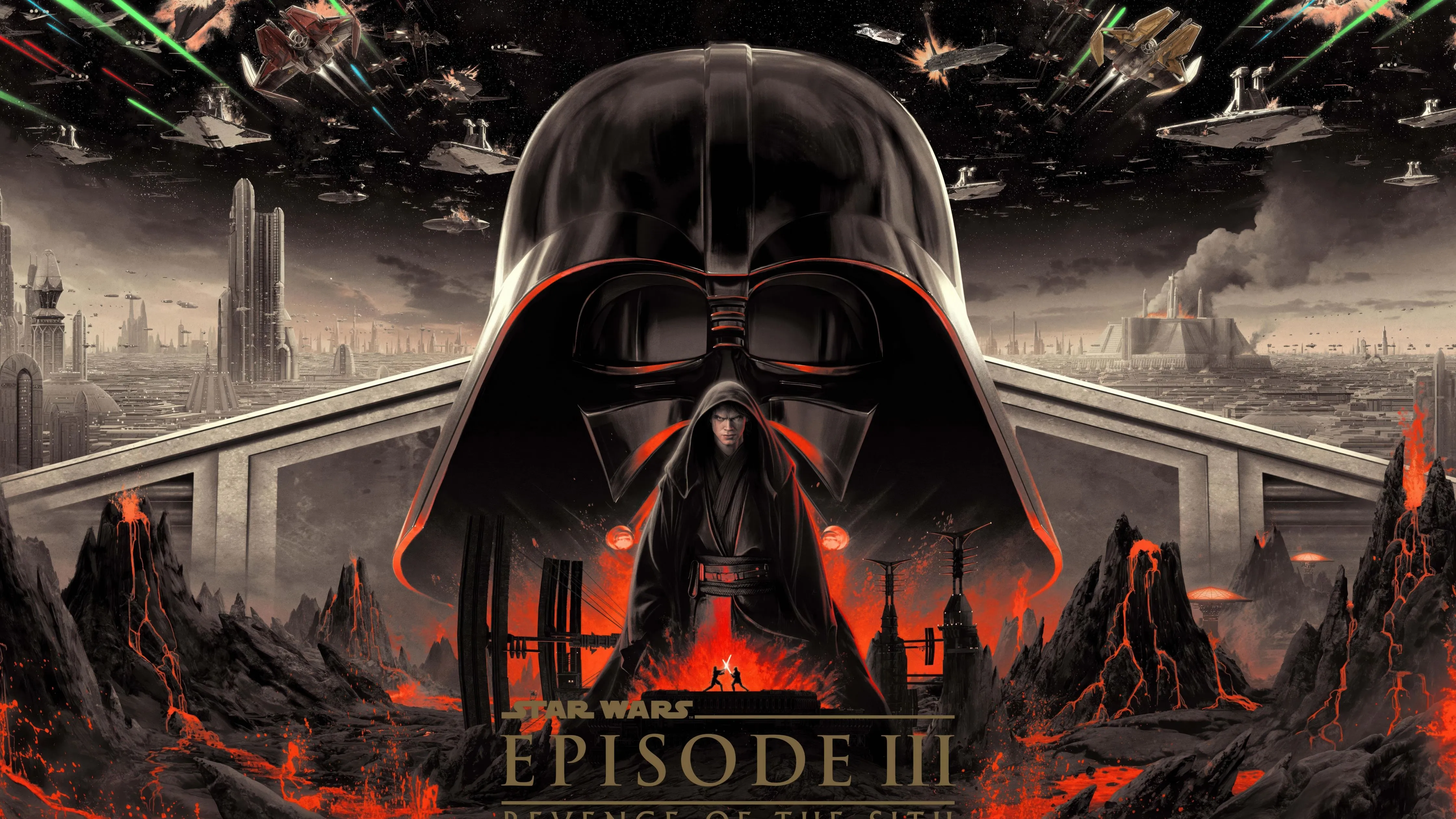 Star Wars: Episode III of the Sith Wallpaper 4K, 20th Anniversary, 5K