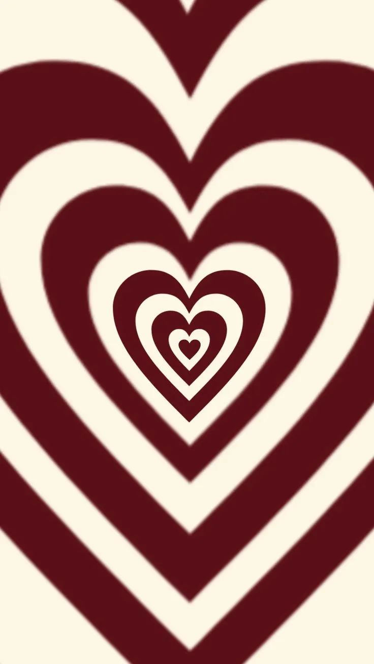 layered heart wallpaper burgundy white