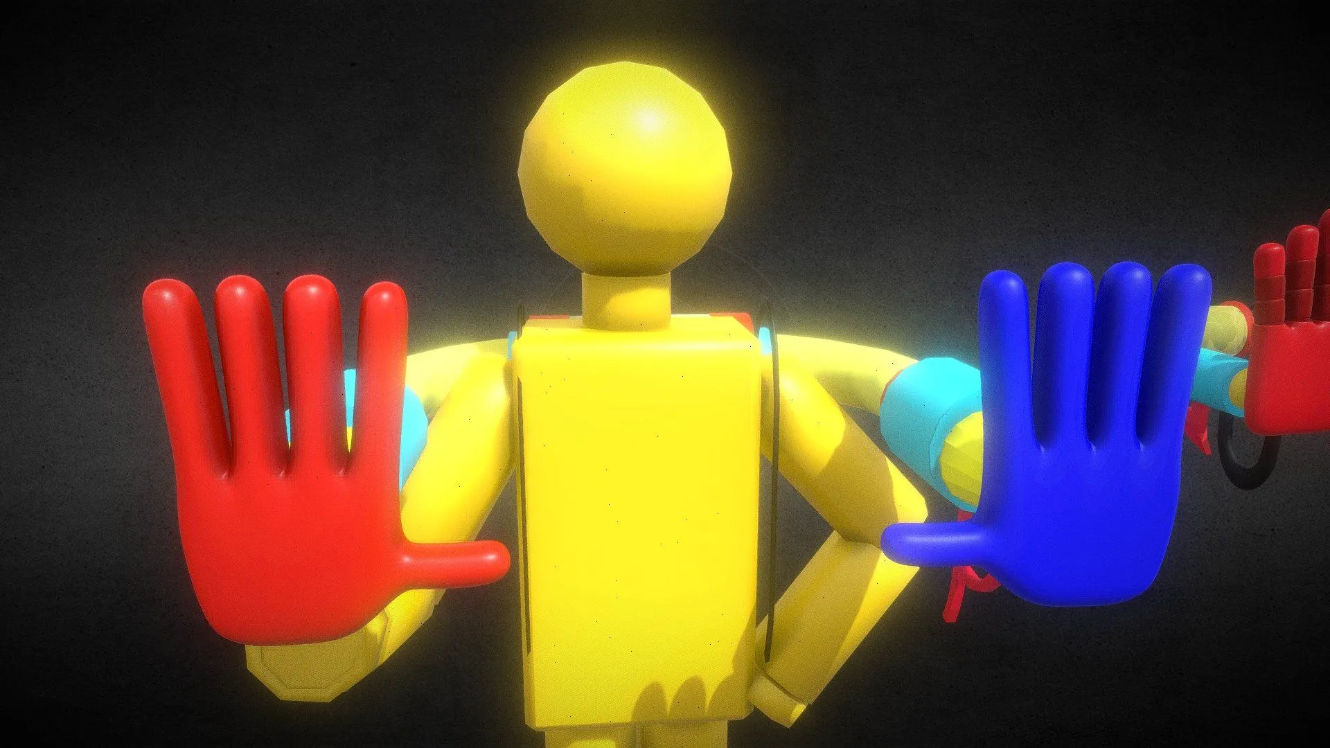 Poppy Playtime PLAYER VHS Free 3D model by