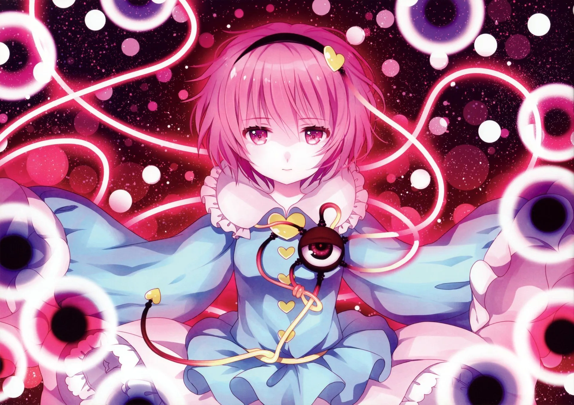 Satori Komeiji 4K Ultra HD Touhou Anime Wallpaper