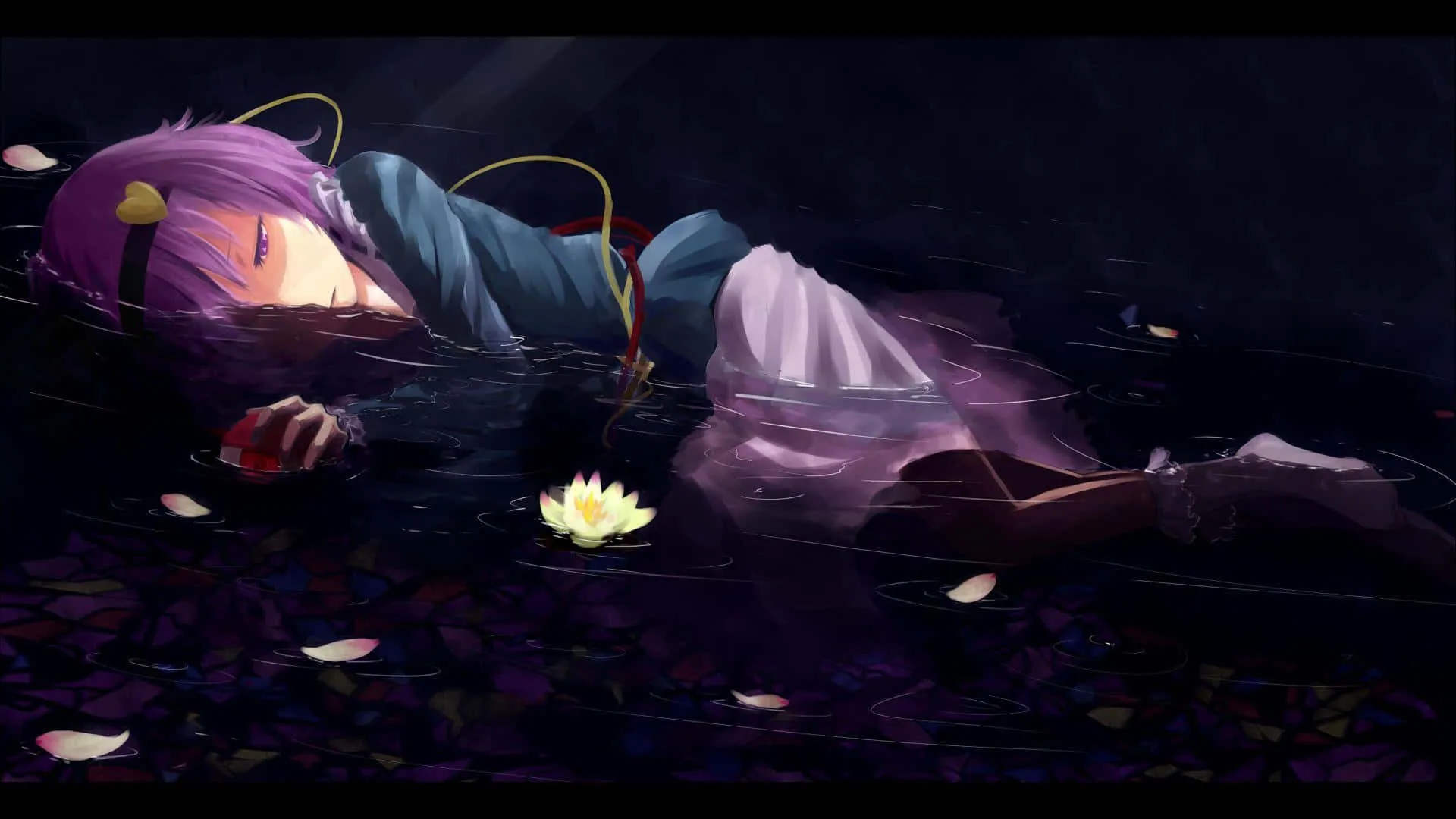 Download Sad Depressing Anime Touhou Satori Komeiji Wallpaper