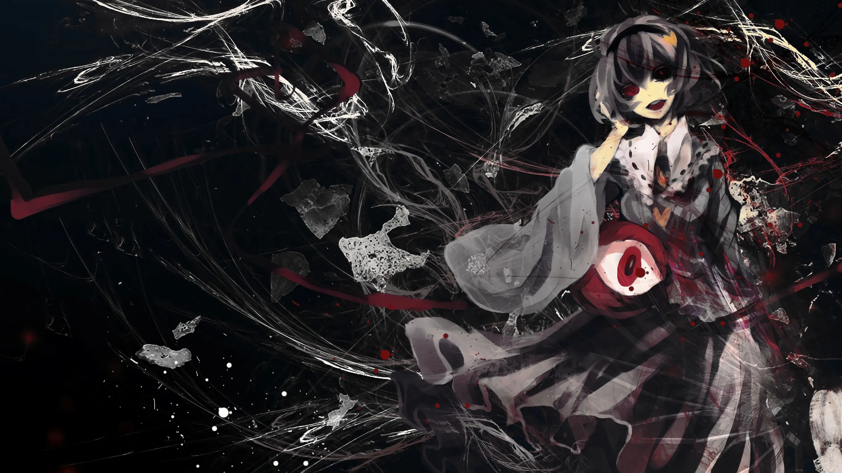 Phone wallpaper: Anime, Touhou, Dark, Satori Komeiji 788972