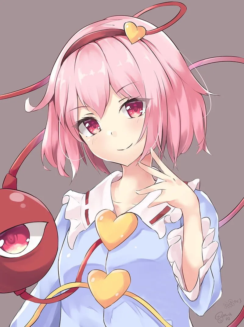Anime, anime girls, artwork, Touhou, Komeiji Satori, HD phone wallpaper