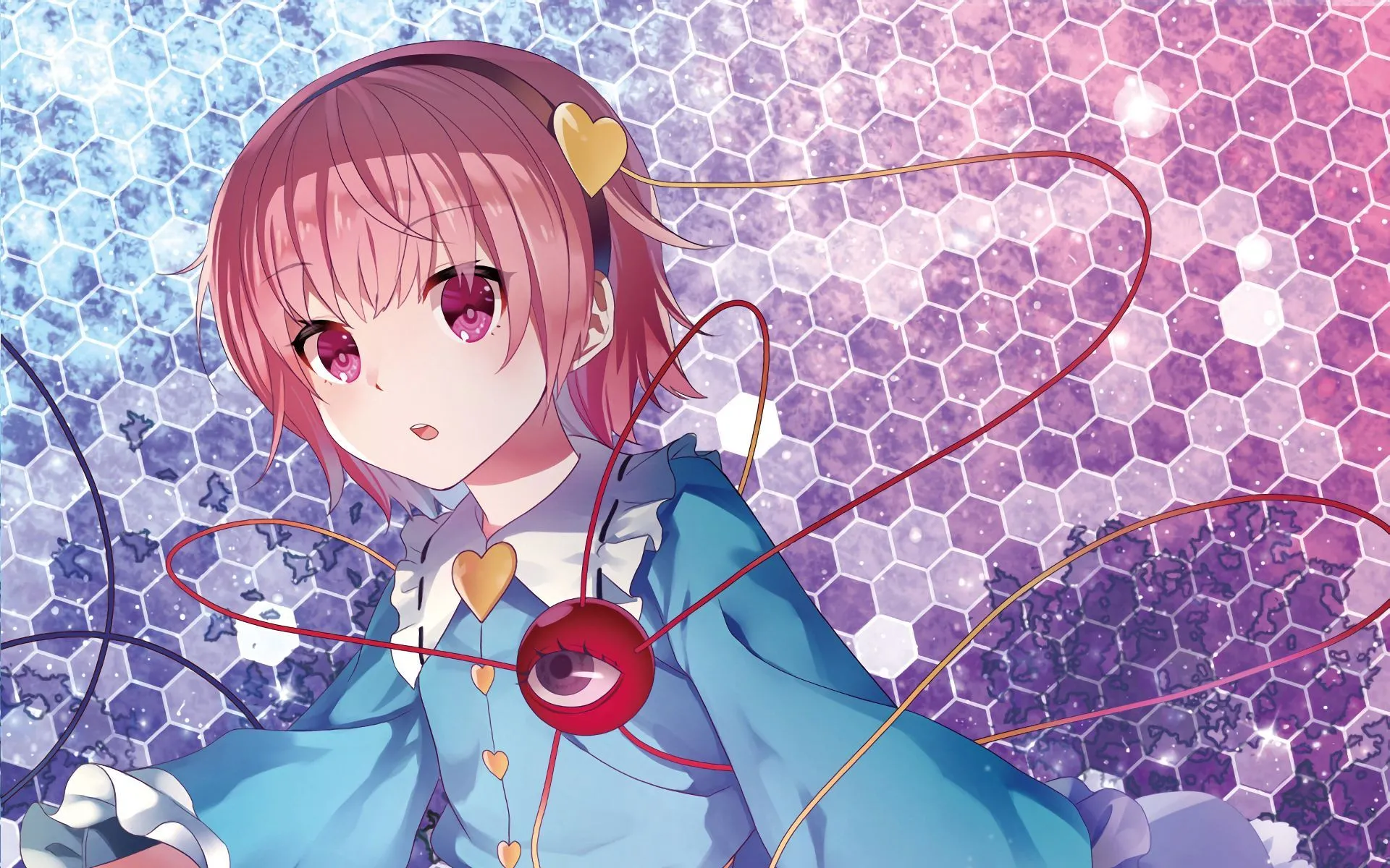Phone wallpaper: Anime, Touhou, Satori Komeiji 831799