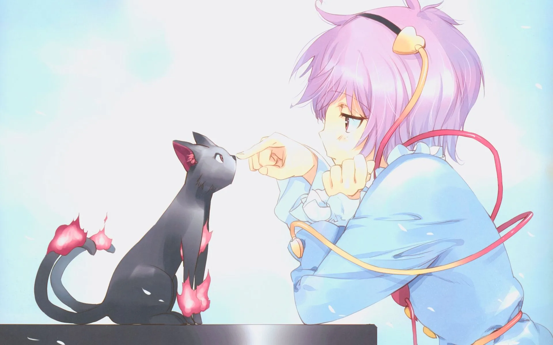 animal, Cat, Kaenbyou, Rin, Komeiji, Satori, Pink, Hair, Touhou, Ueda, Ryou Wallpaper HD / Desktop and Mobile Background
