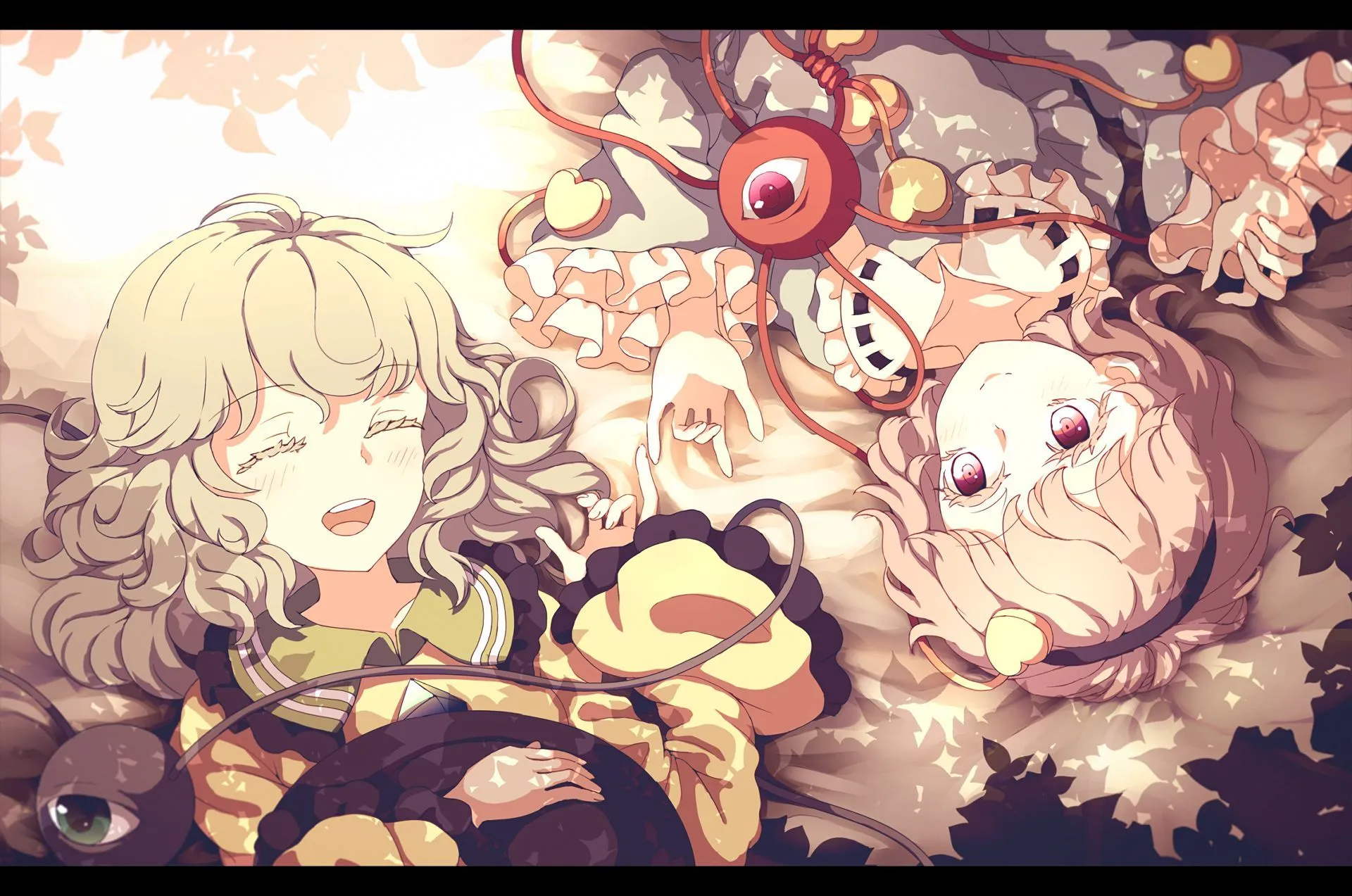 Phone wallpaper: Anime, Touhou, Koishi Komeiji, Satori Komeiji 839554