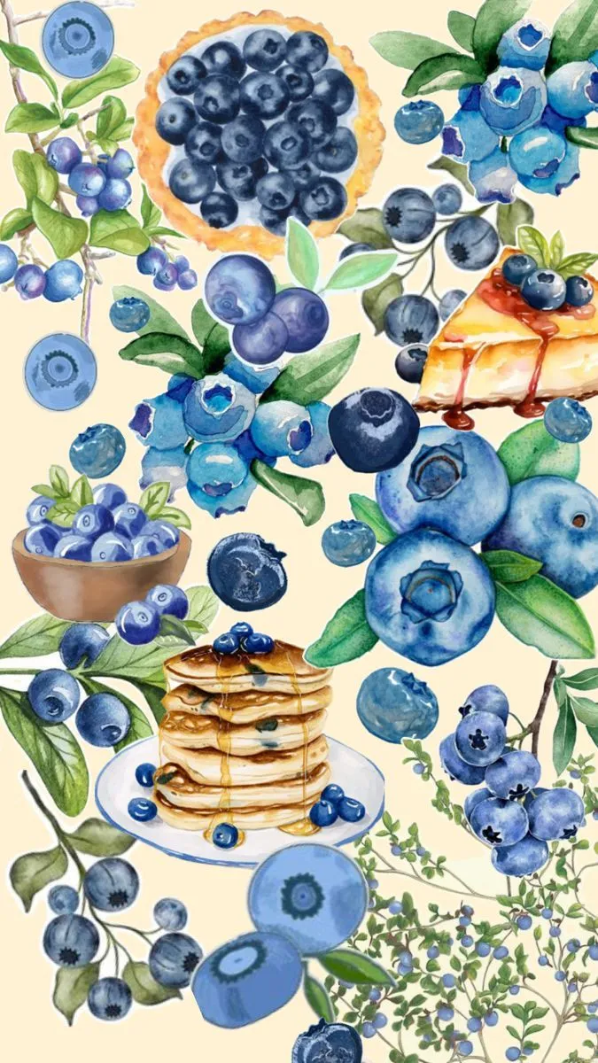 blueberry collage