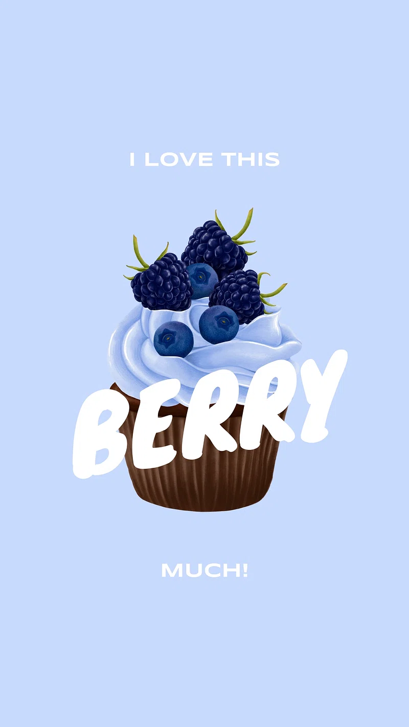 Pastel Background Blueberry Image Wallpaper