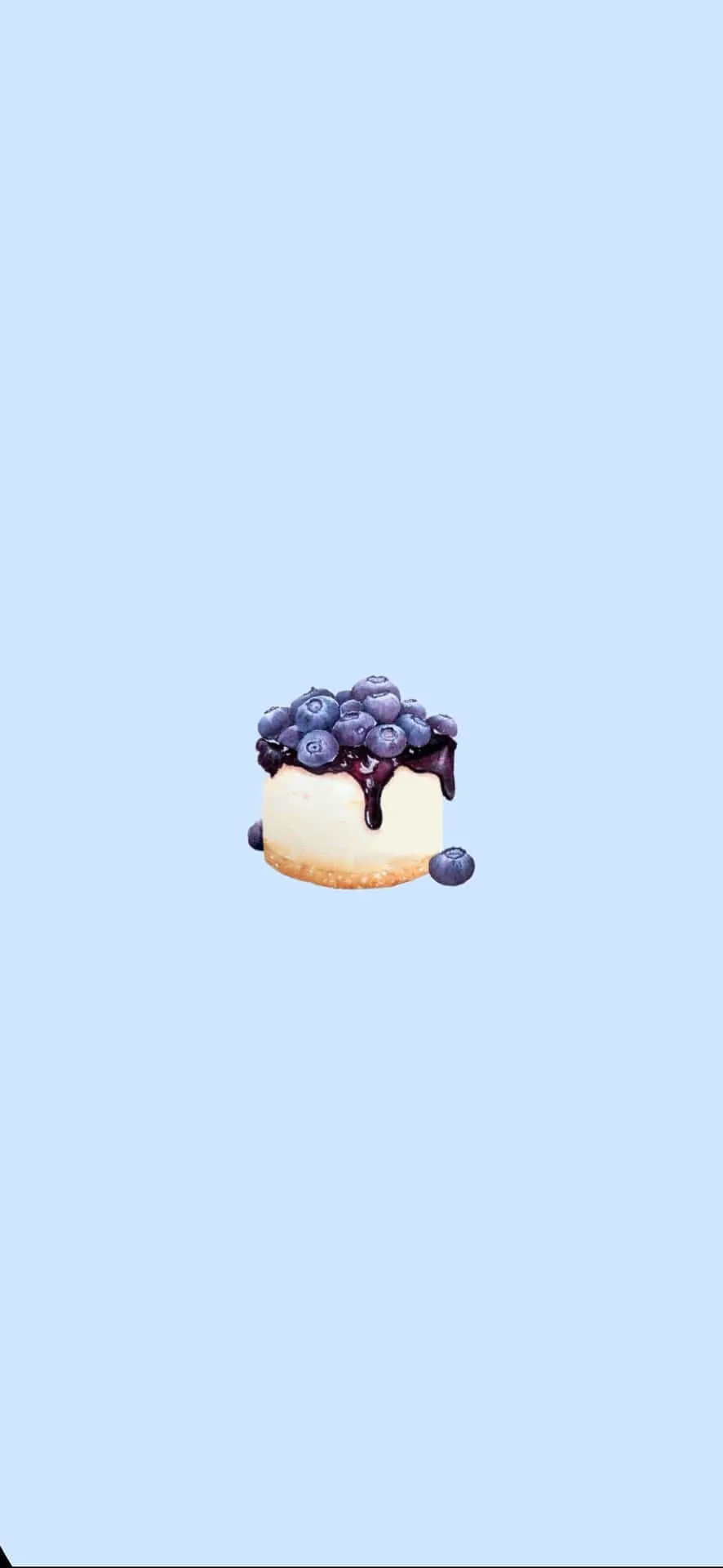 Download A Blueberry Glazed Cake On A Blue Background Wallpaper