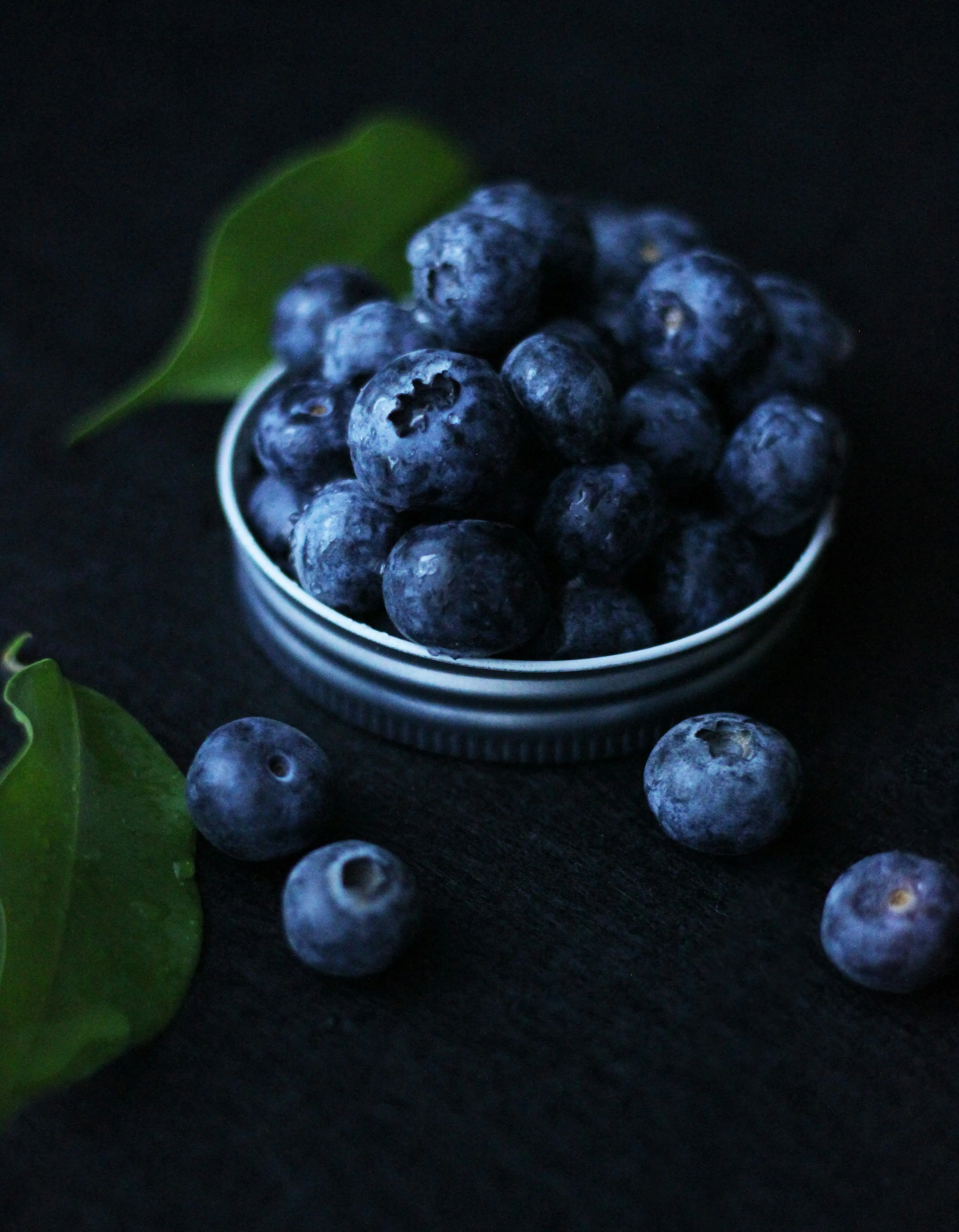 Blueberries in a Lid · Free