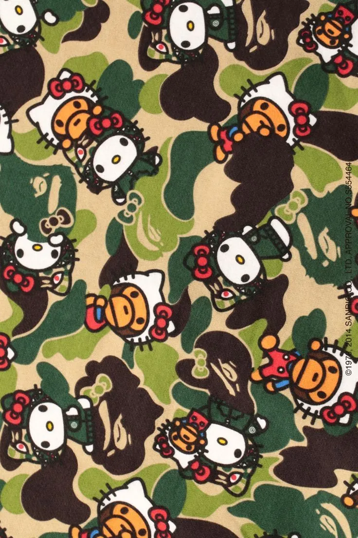 bape v hello kitty. Hello kitty iphone wallpaper, Hello kitty wallpaper, Kitty wallpaper