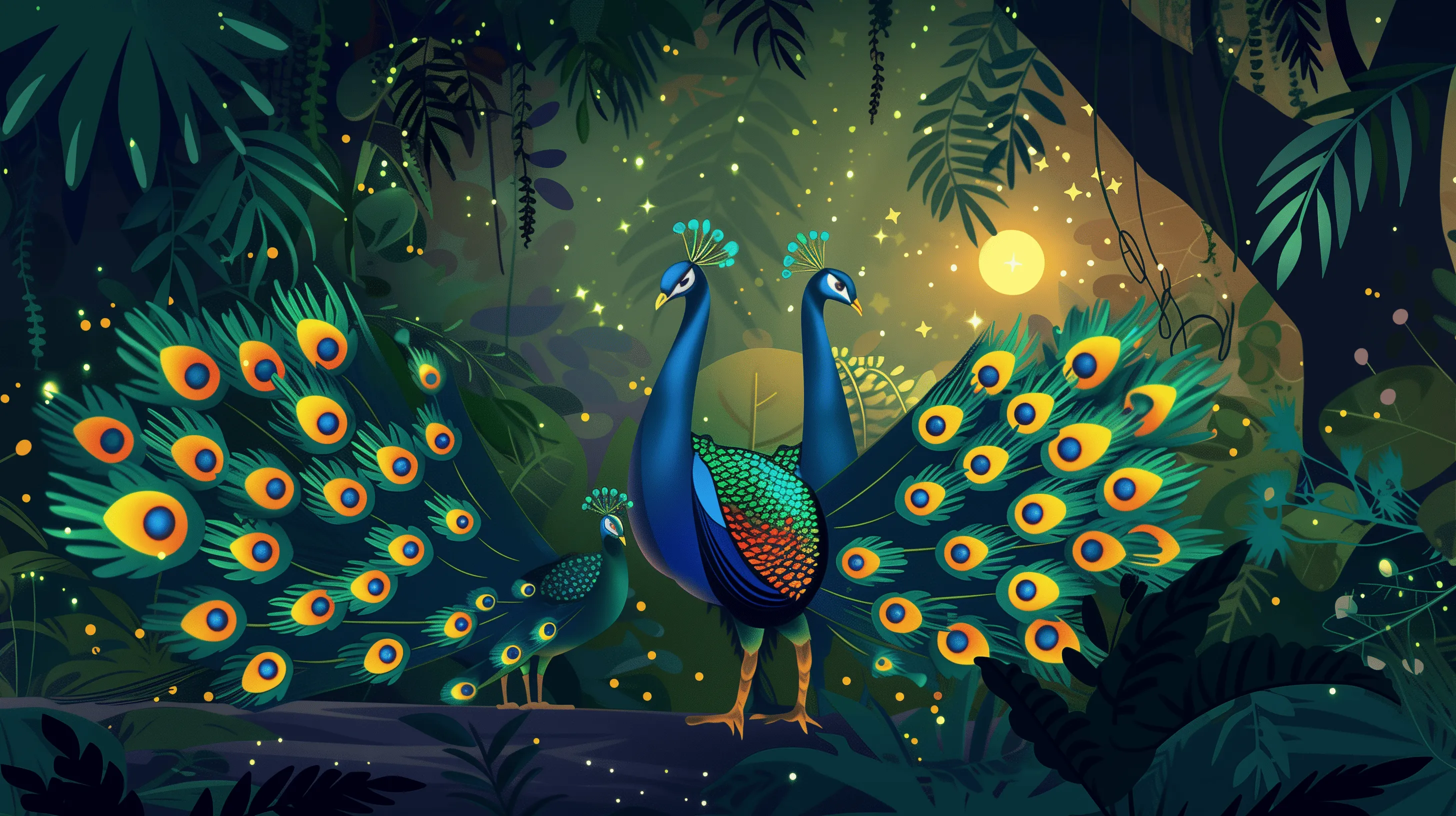 Majestic Peacocks HD Wallpaper Birds Theme