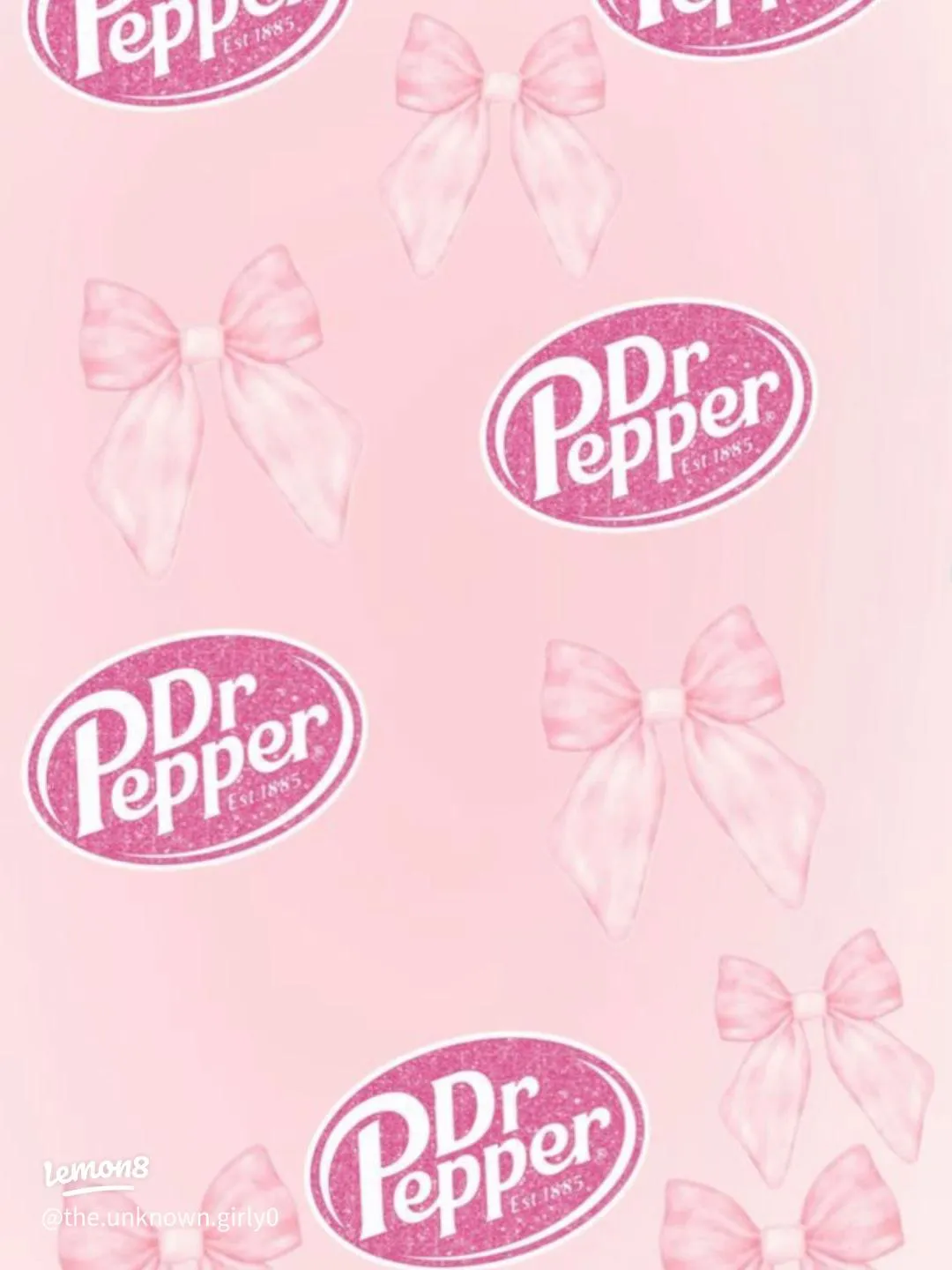 Cutest Dr Pepper Wallpaper: Aesthetic Pink Background for Your Phone!