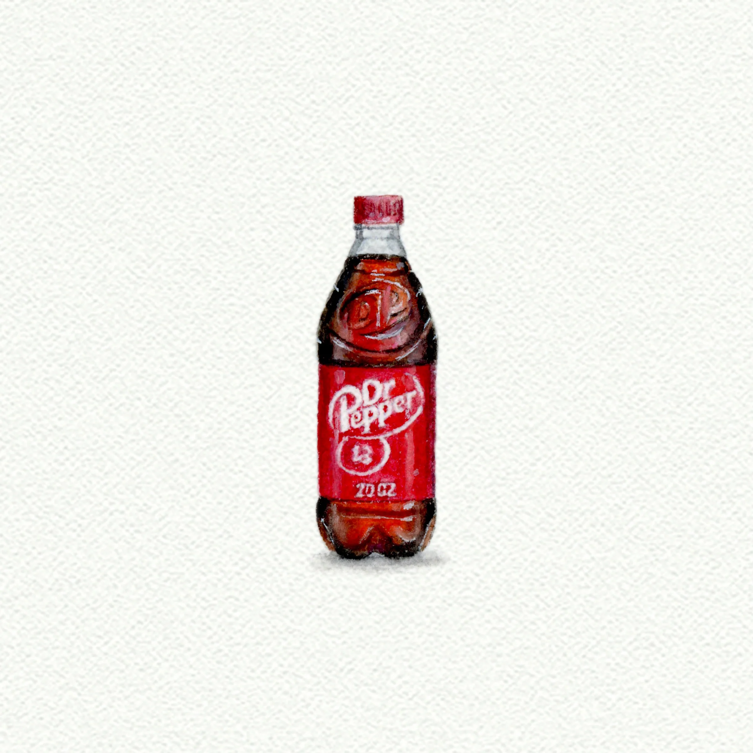 Dr Pepper. miniature painting. karen libecap miniature painting