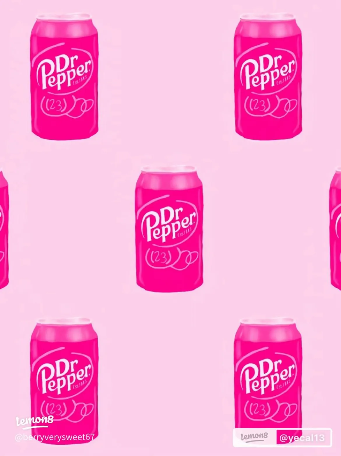 Cutest Dr Pepper Wallpaper: Aesthetic Pink Background for Your Phone!