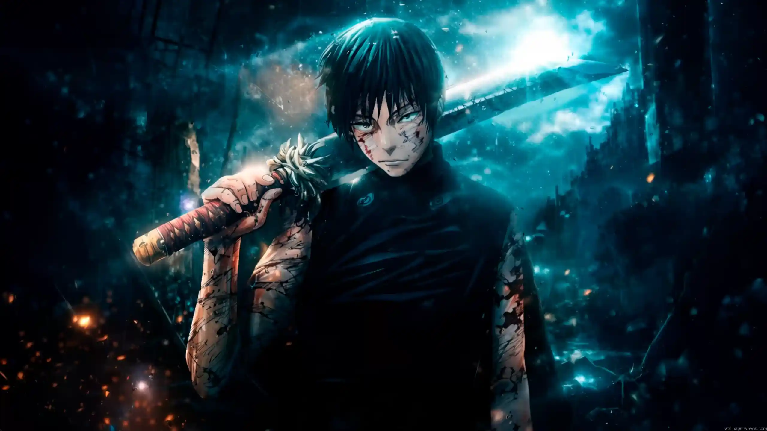 Maki Zenin Epic Combat JJK Live Wallpaper