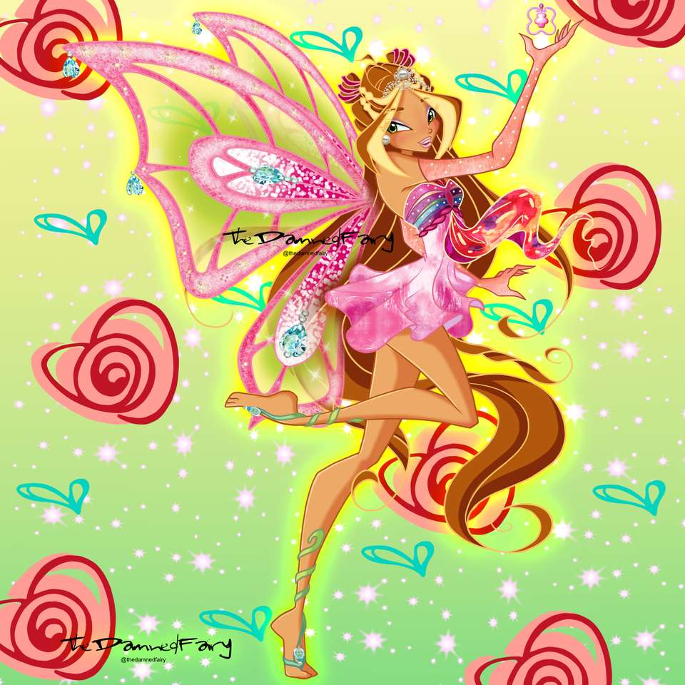 Winx club flora enchantix photo puzzle