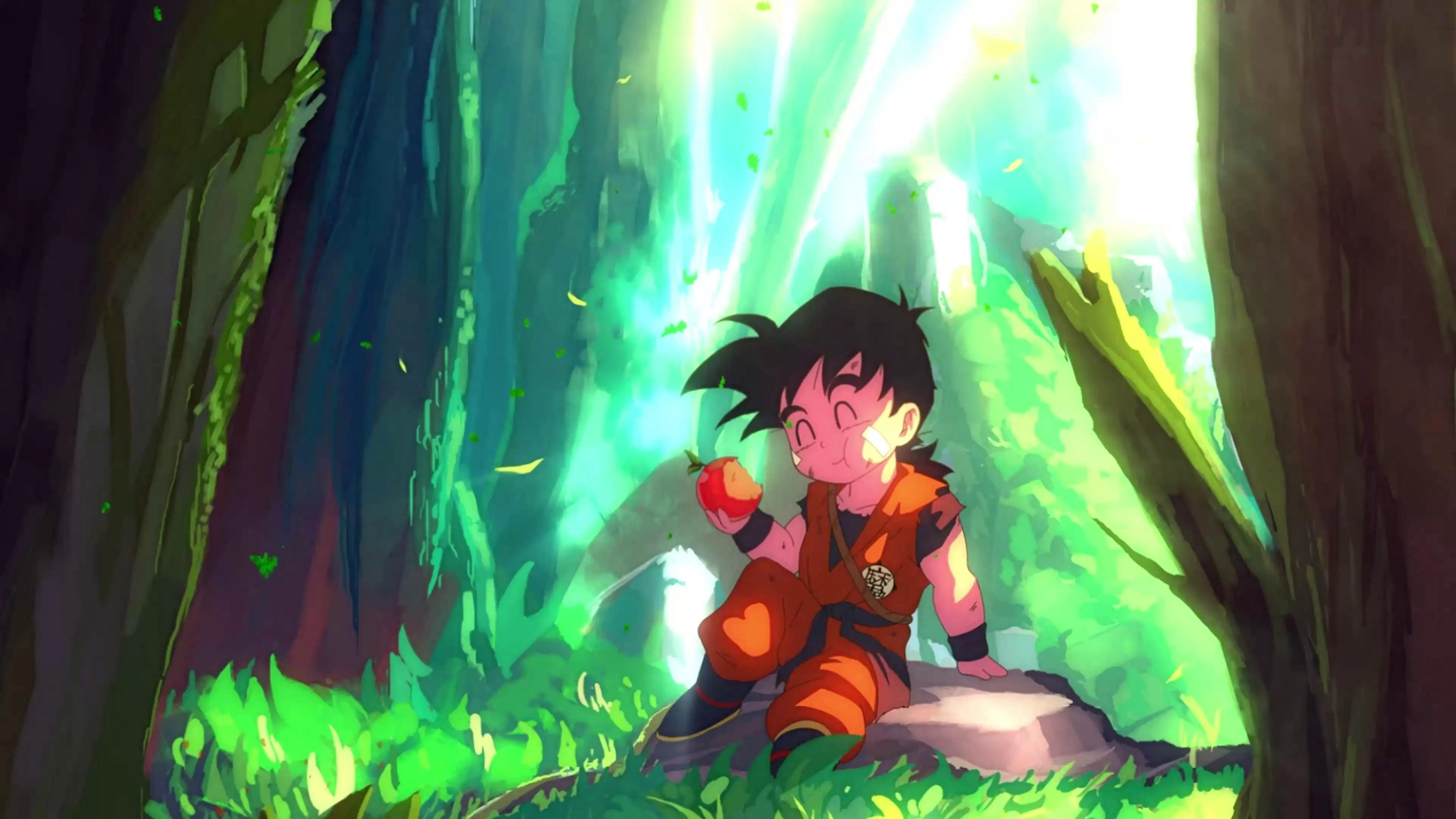 Kid Gohan in Forest Live Wallpaper