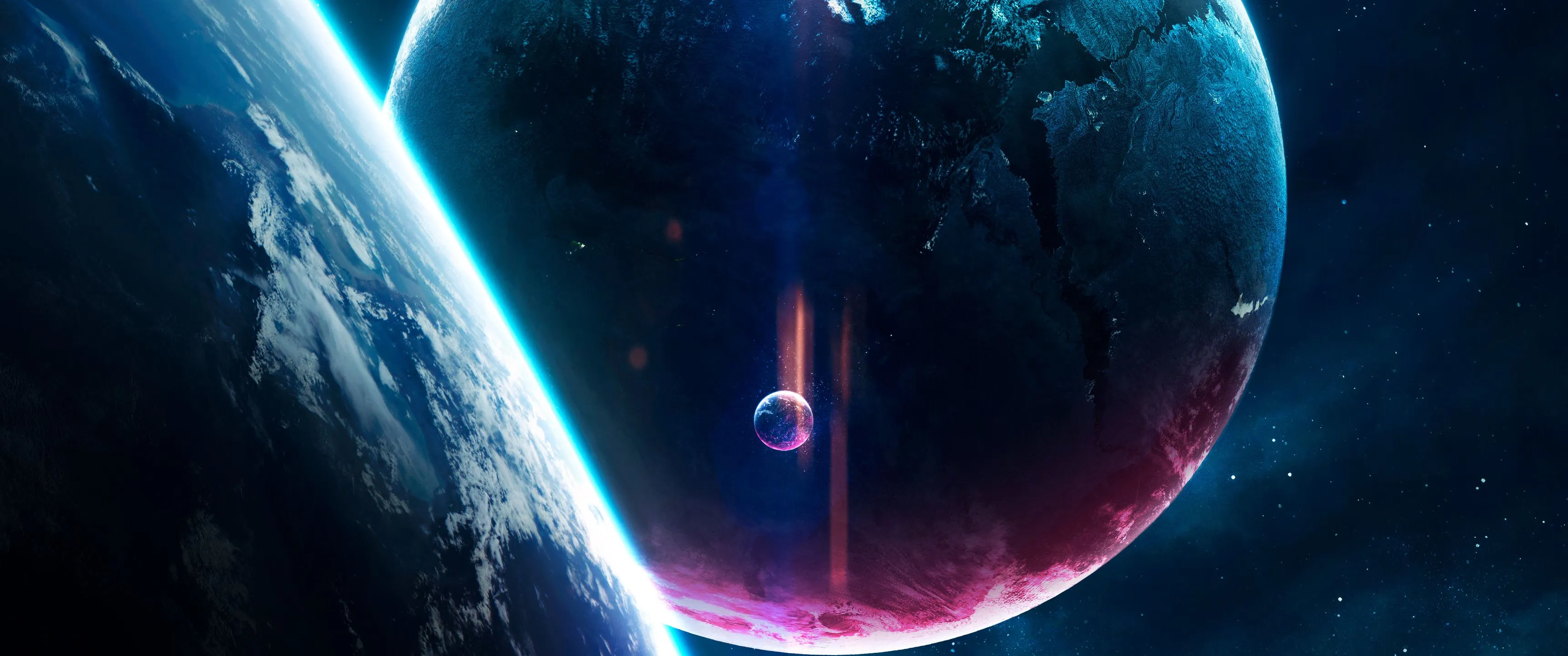70s Disco Planets UltraWide Quad HD 1440P , HD 4k Wallpaper Image, Background, Photos and Picture
