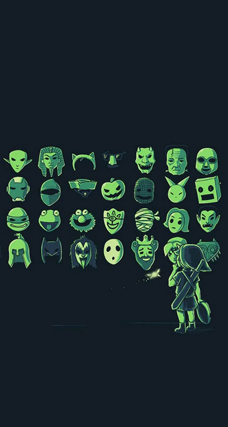 The legend of zelda majoras mask mobile phone wallpaper