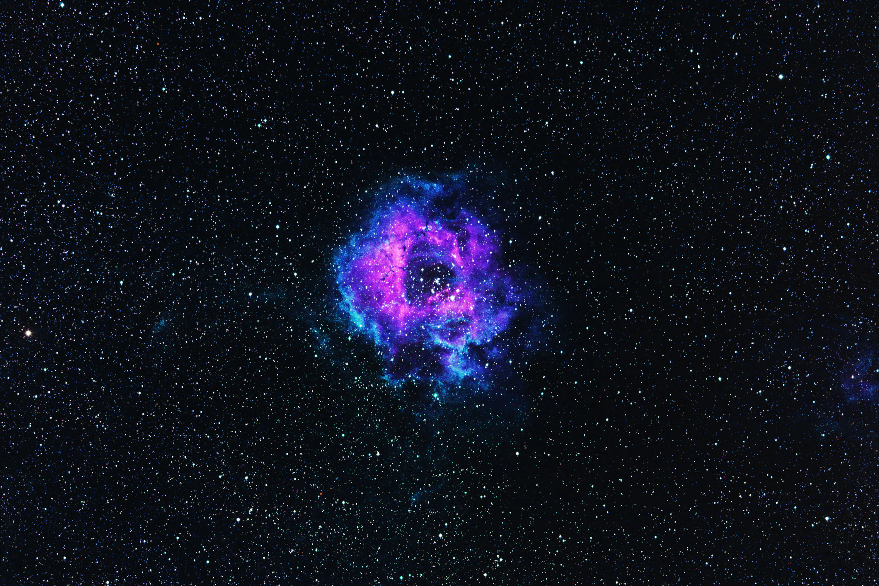 Purple and blue galaxy illustration photo