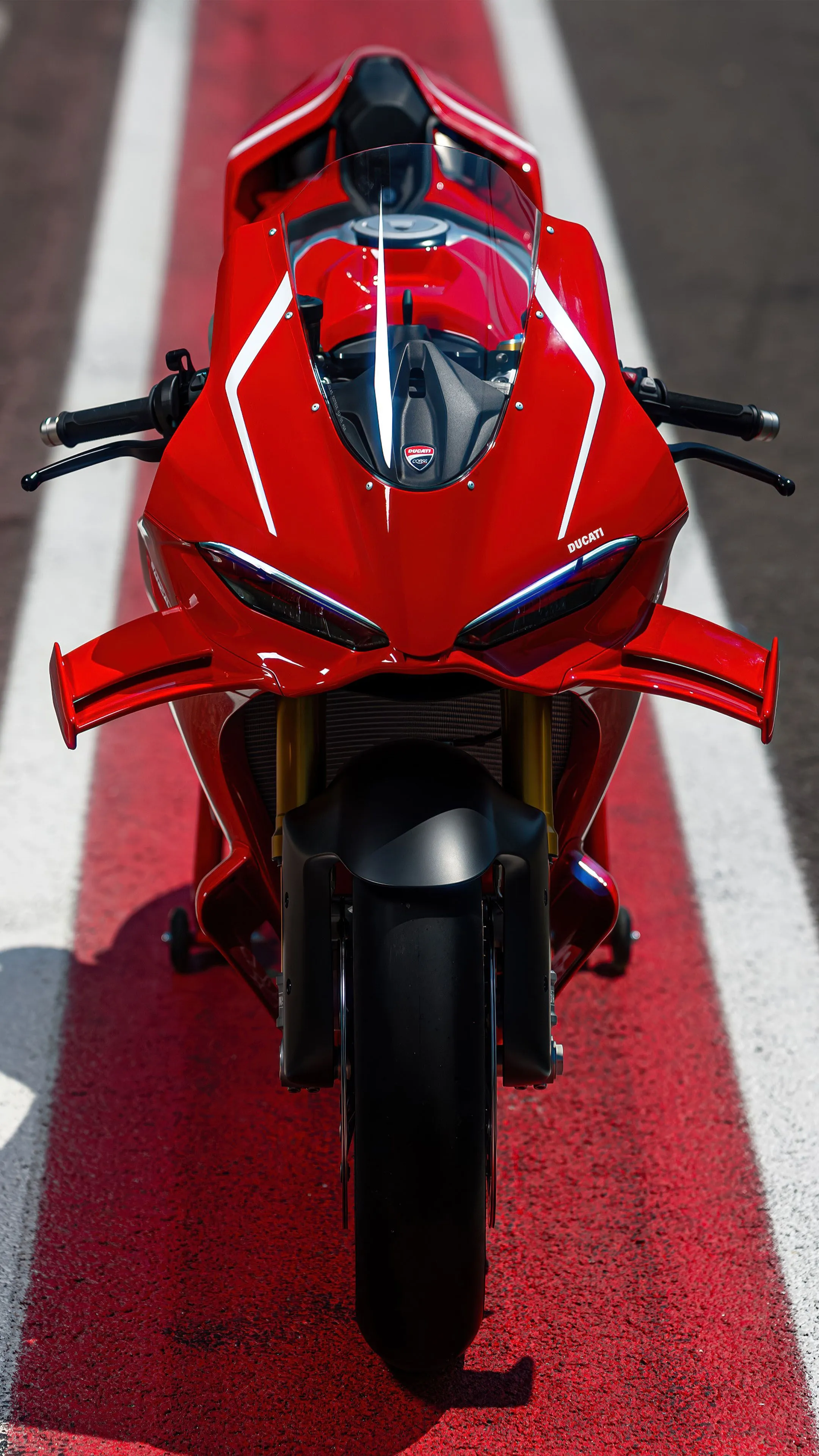 Red Ducati Panigale V4 R 2026 4K Ultra HD Mobile Wallpaper for iPhone & Android