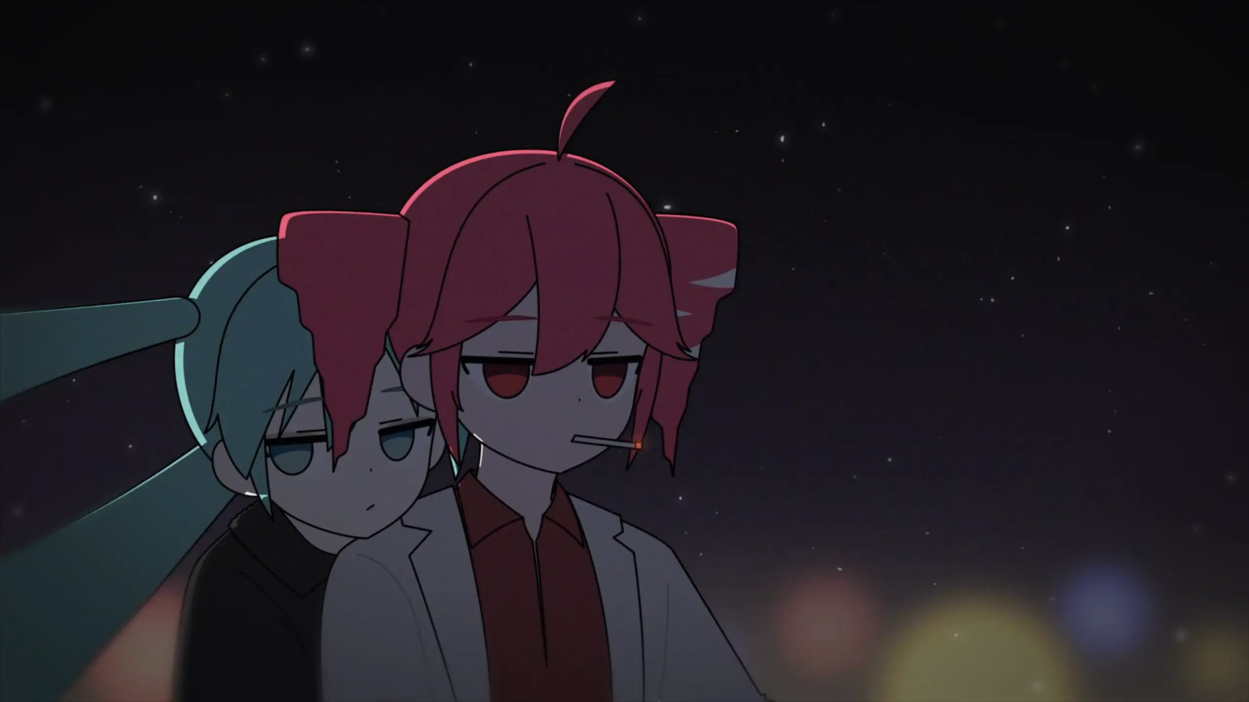 Live wallpaper Hatsune Miku and Kasane Teto download on VSThemes.org