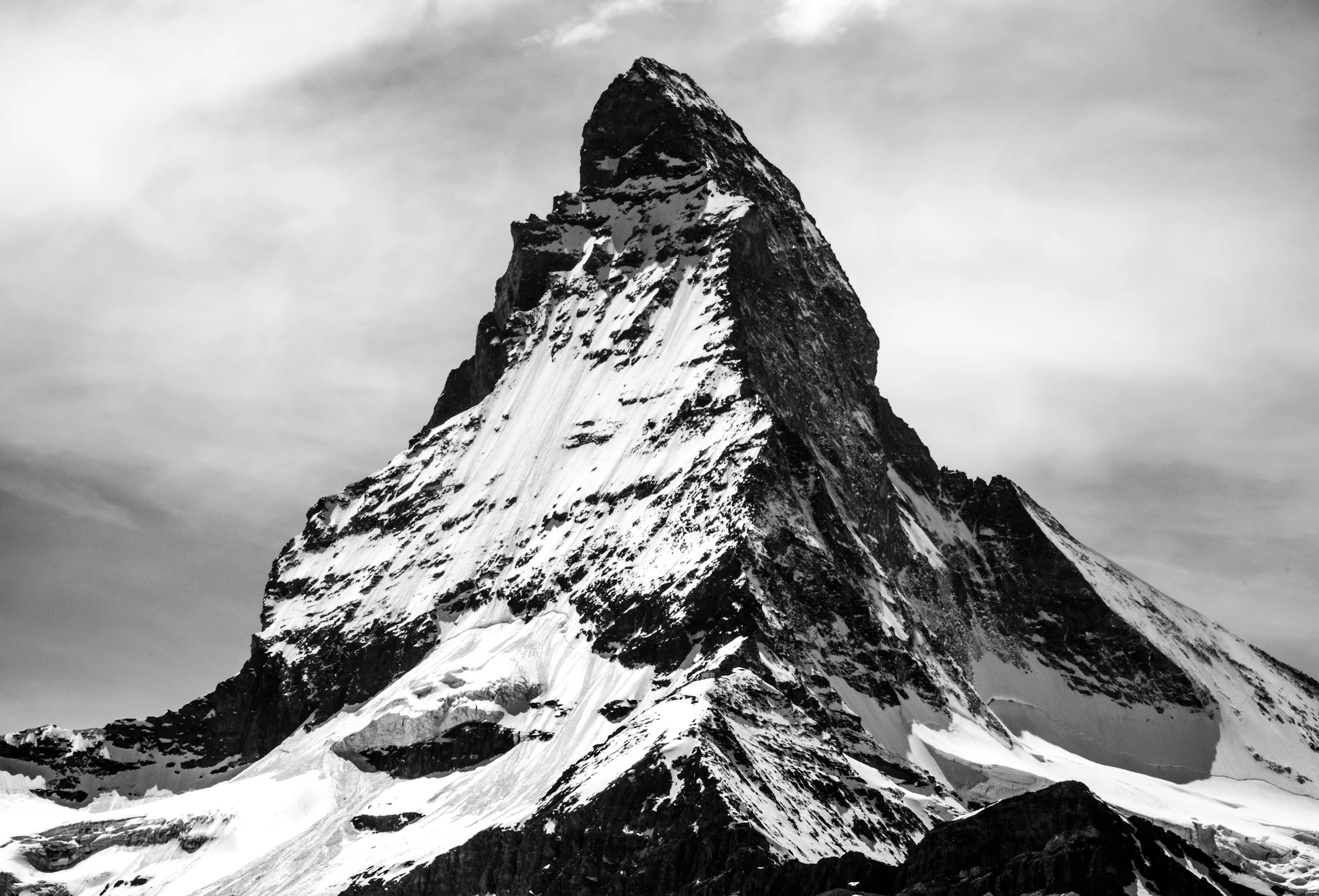 Black And White Mountain Picture. Download Free Image