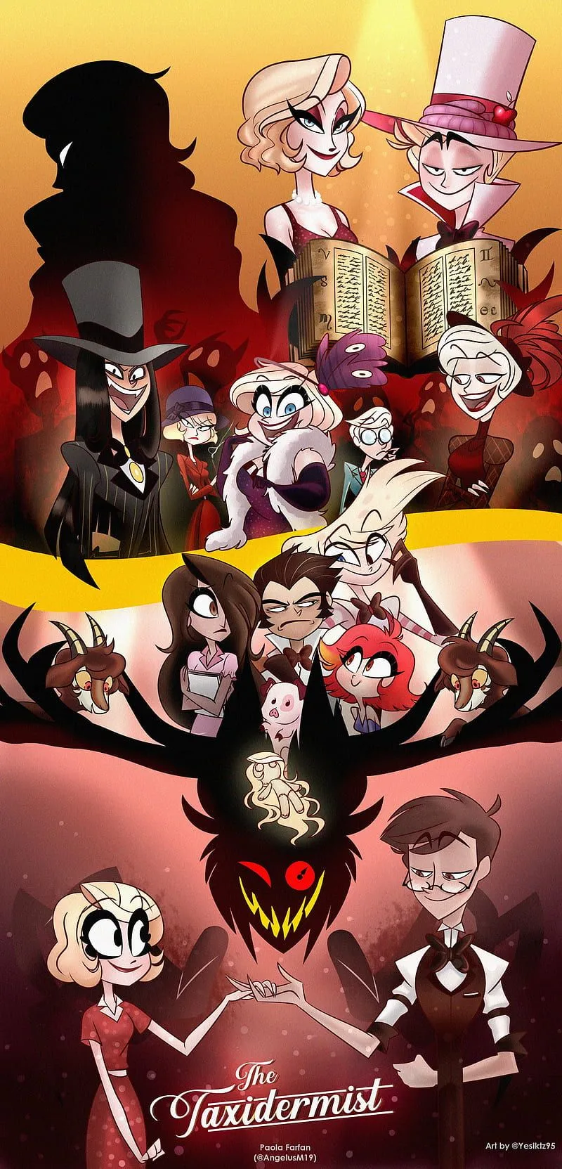 Hazbin hotel humans, hazbin hotel, helluva boss, HD phone wallpaper