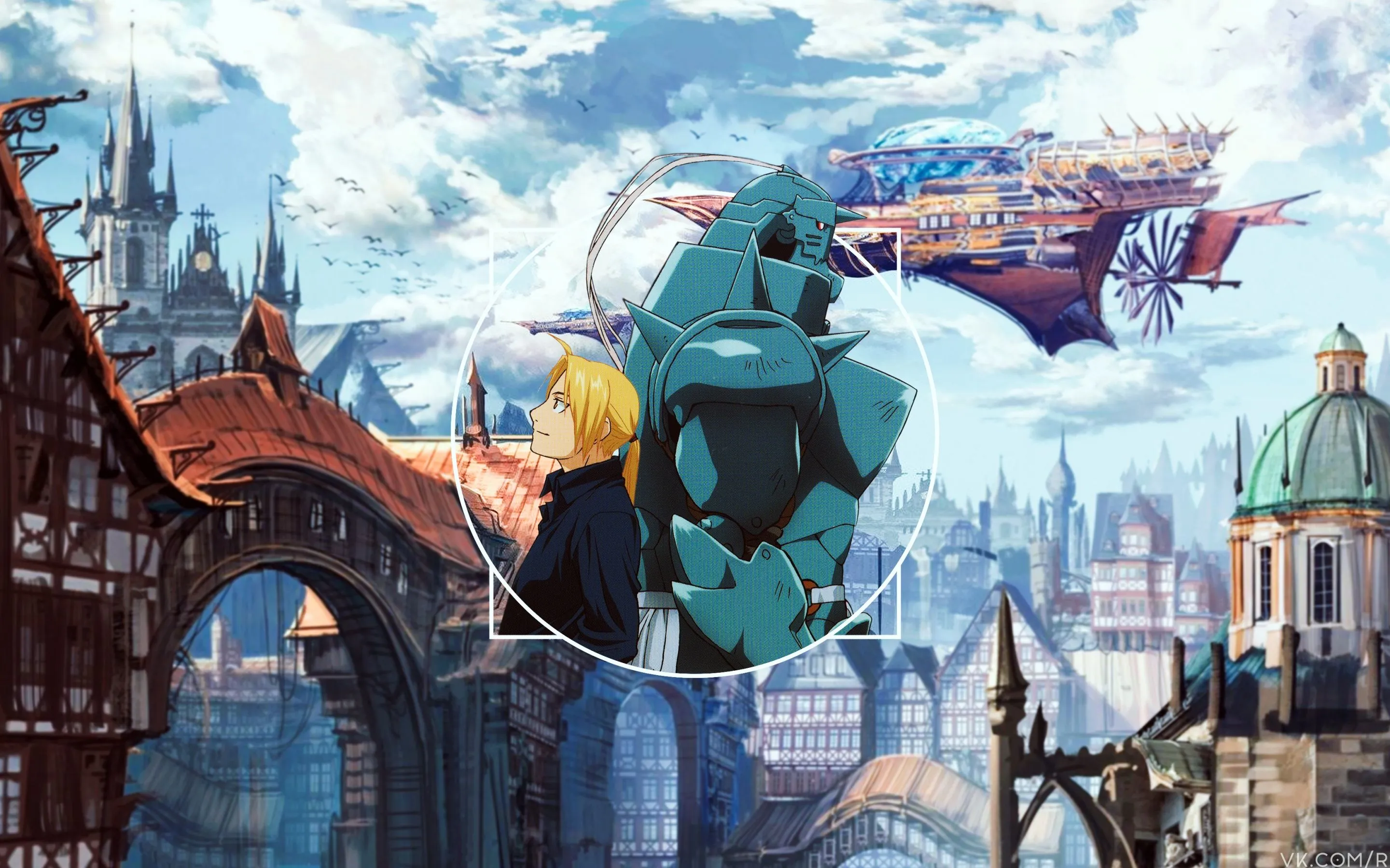 Fullmetal Alchemist Wallpaper 4K, Alphonse Elric, Edward Elric