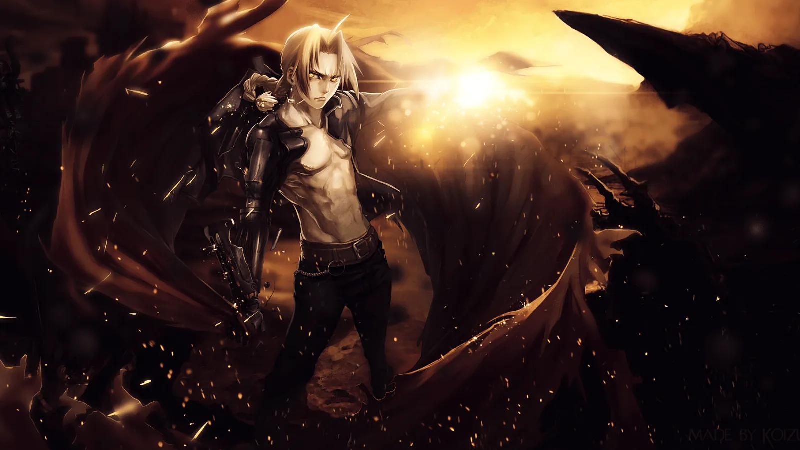 Demon in the anime Fullmetal Alchemist Desktop wallpaper 1600x900