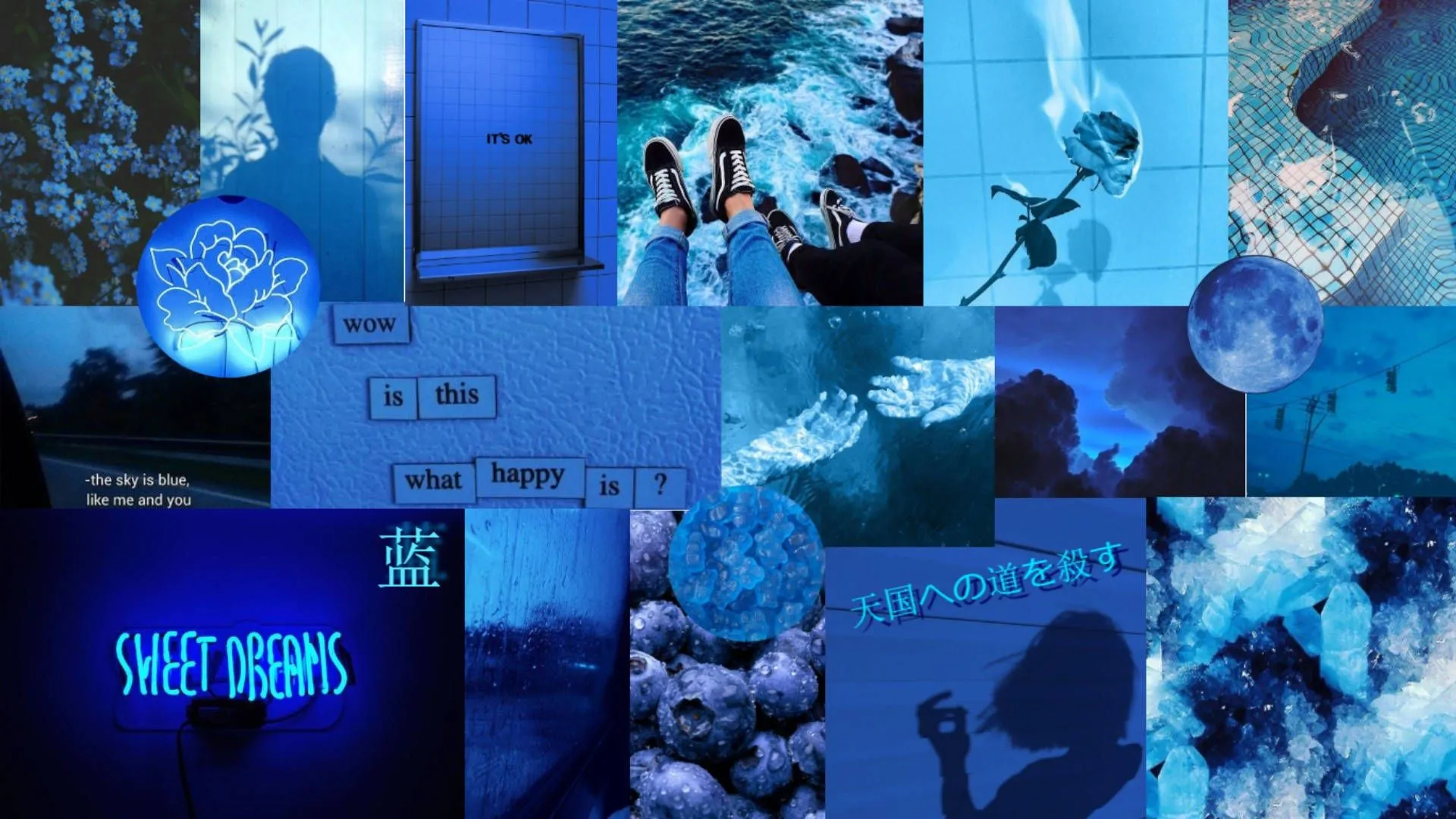 Dark Blue Aesthetic Wallpaper