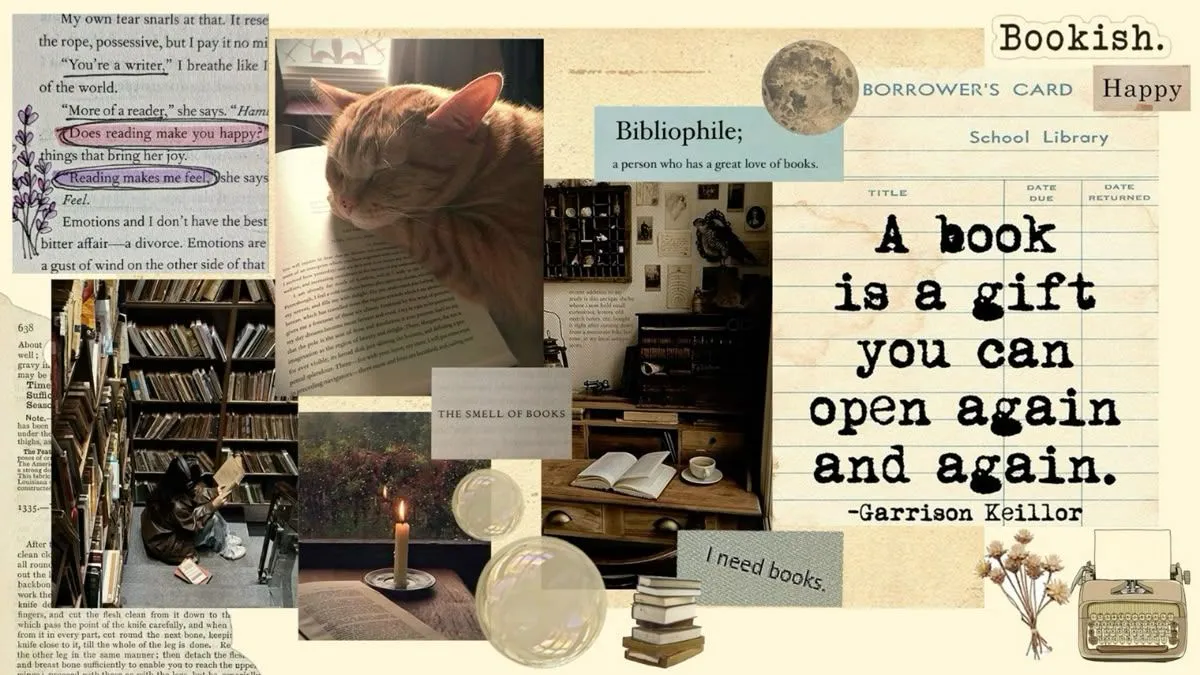 Bookish wallpaper