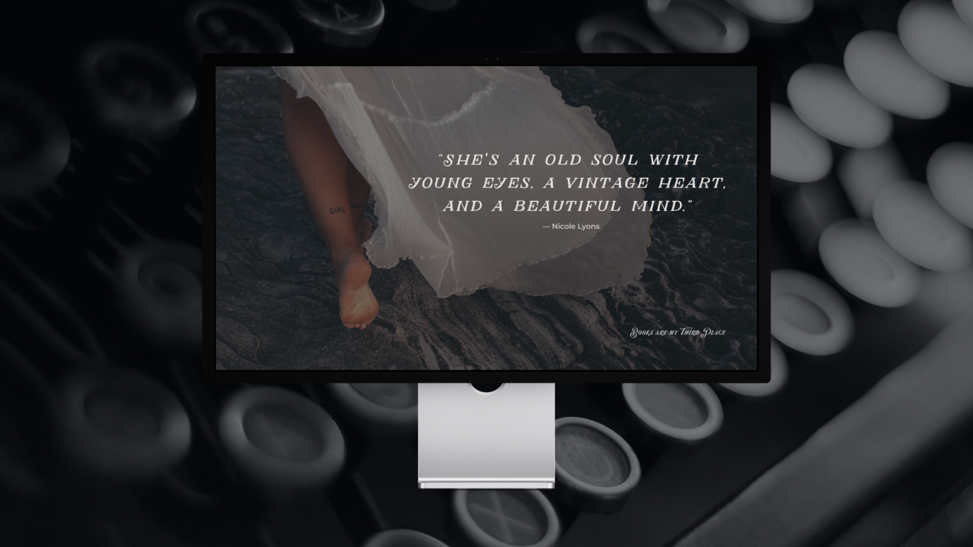 Complimentary Bookish Tech Background + for October 2023