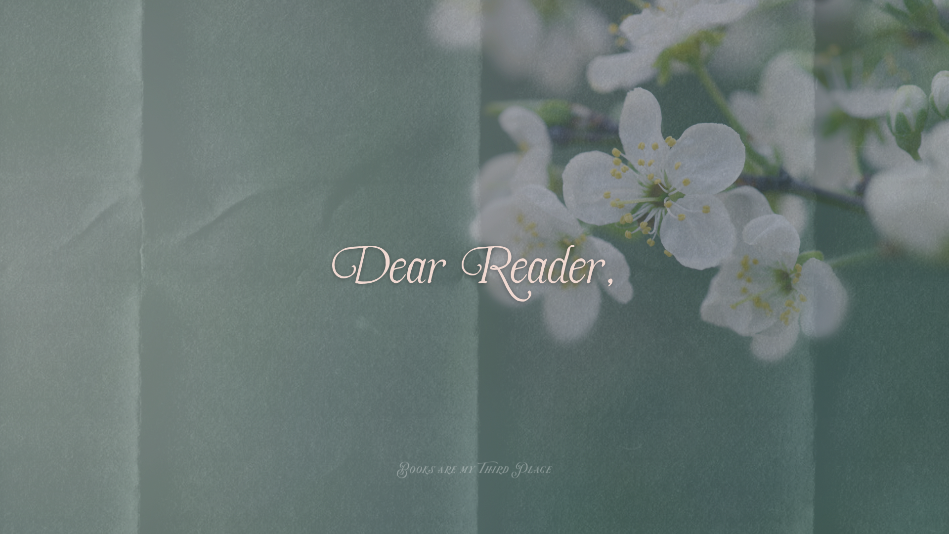 Complimentary Bookish Tech Background + Desktop Wallpaper for Spring 2025