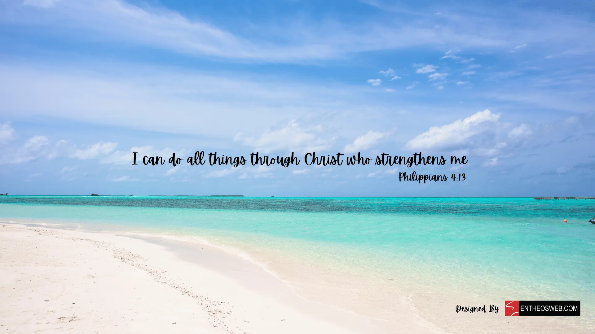 Christian Desktop Wallpaper with Encouraging Bible Verses