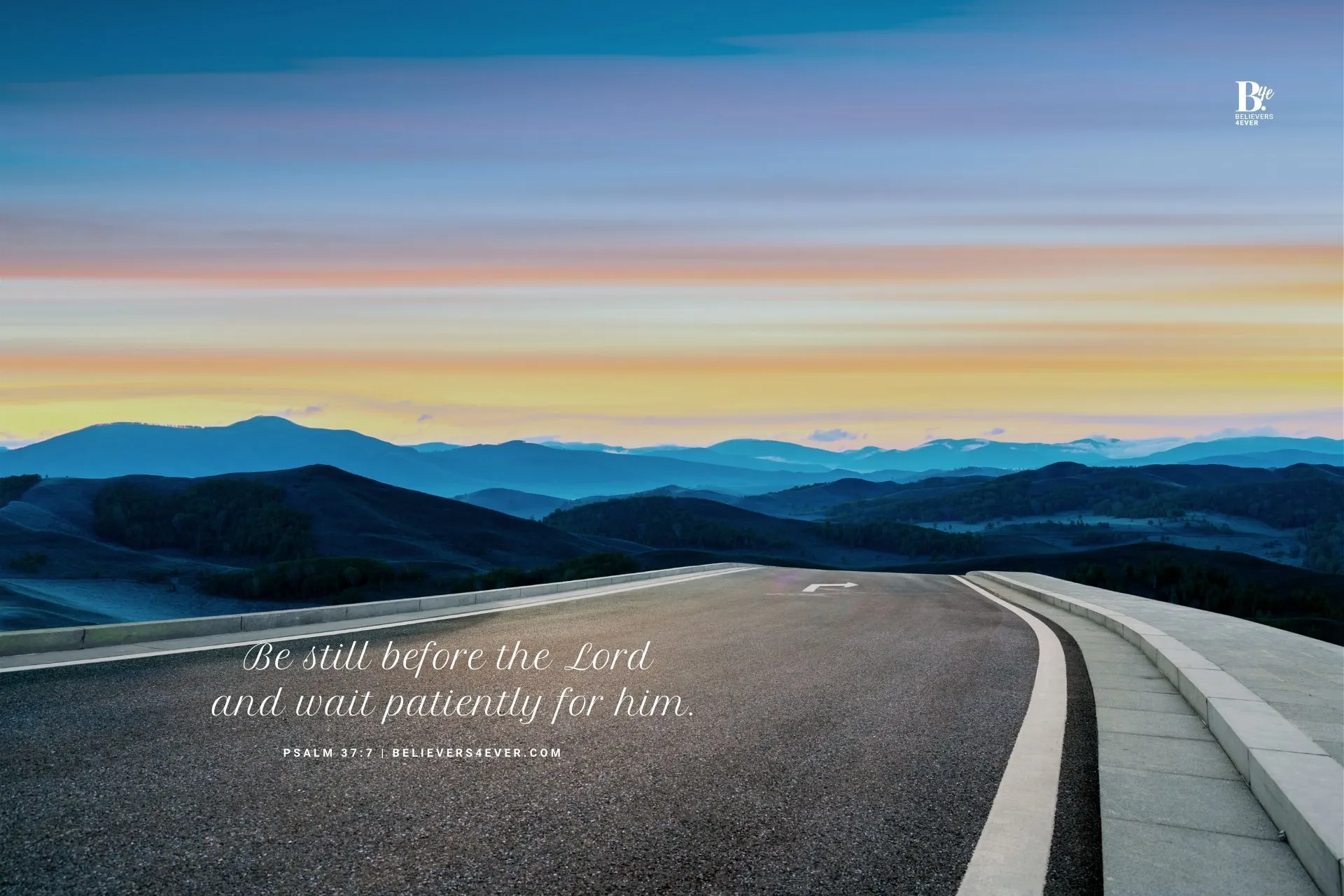 Be still before the Lord