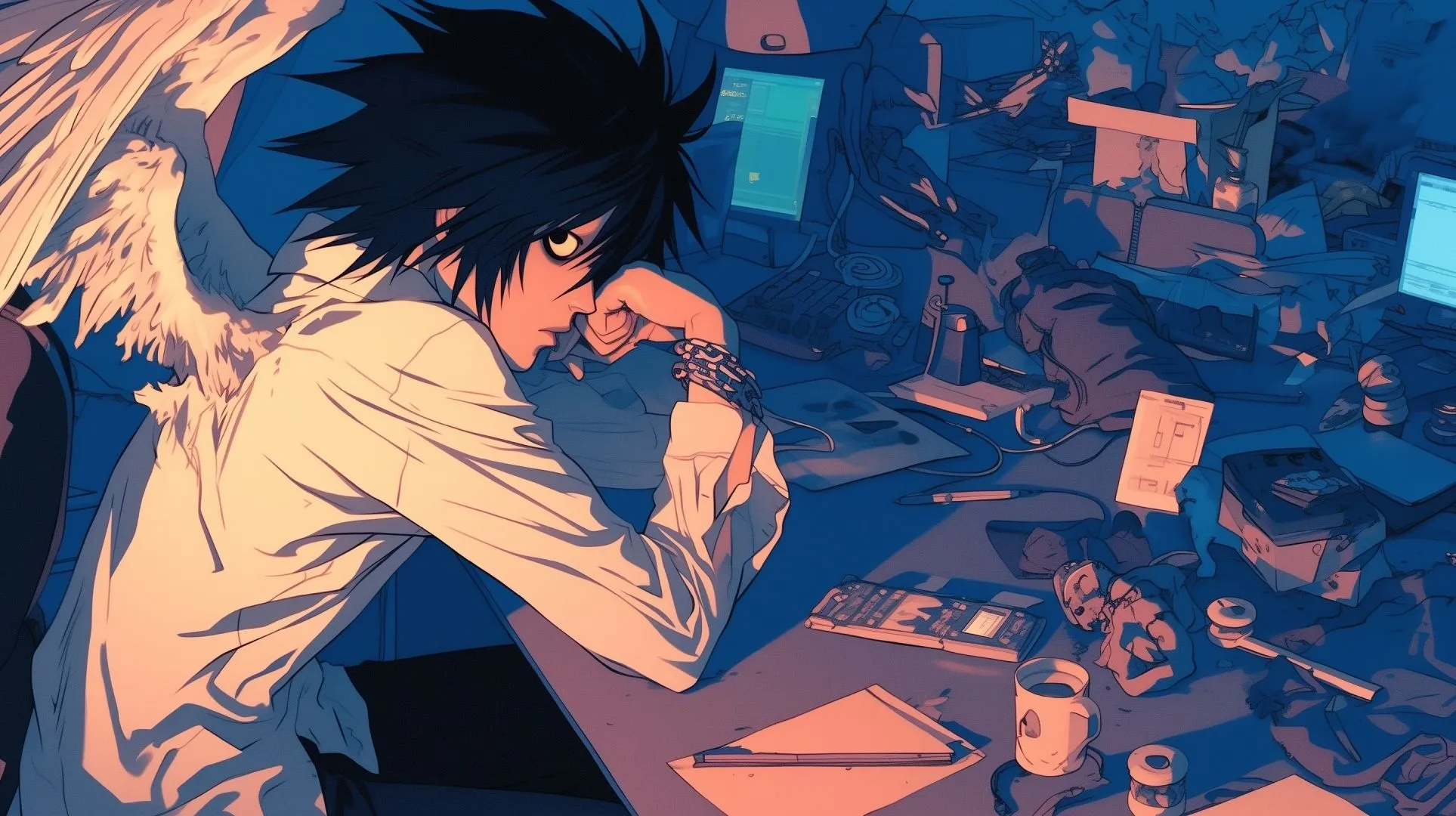 L Character HD Death Note Anime Wallpaper, HD Anime 4K Wallpaper, Image and Background