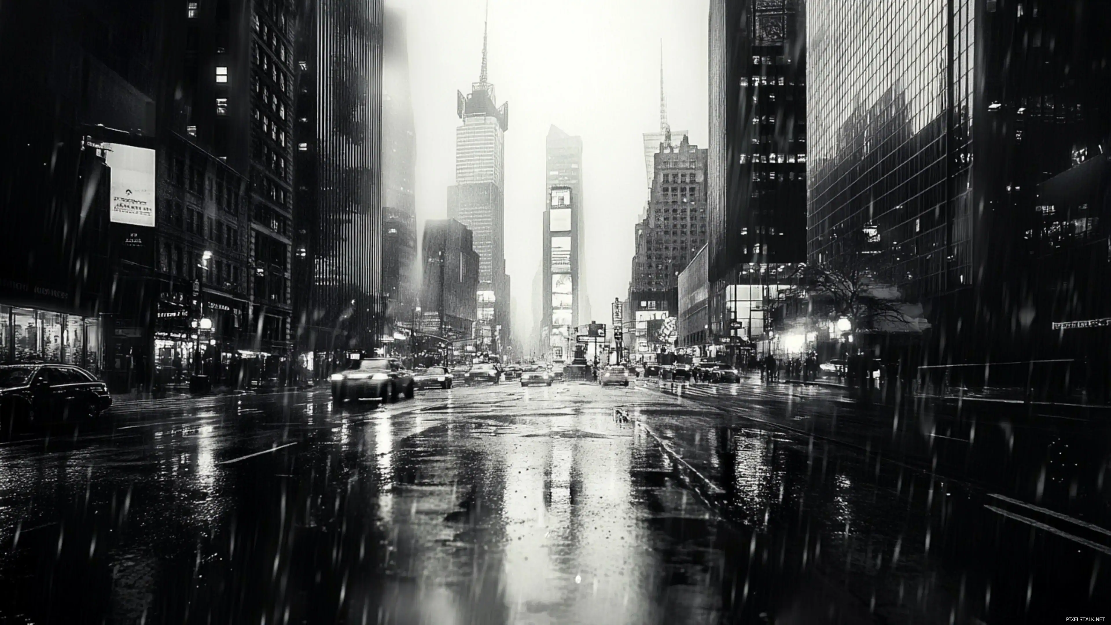 Black And White City Wallpaper