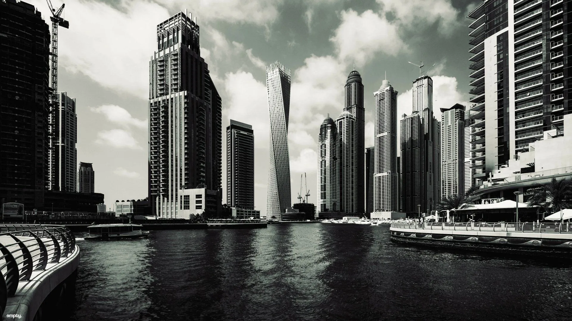 Download Black & White City Cityscape Skyscraper Man Made Dubai 4k Ultra HD Wallpaperx2532