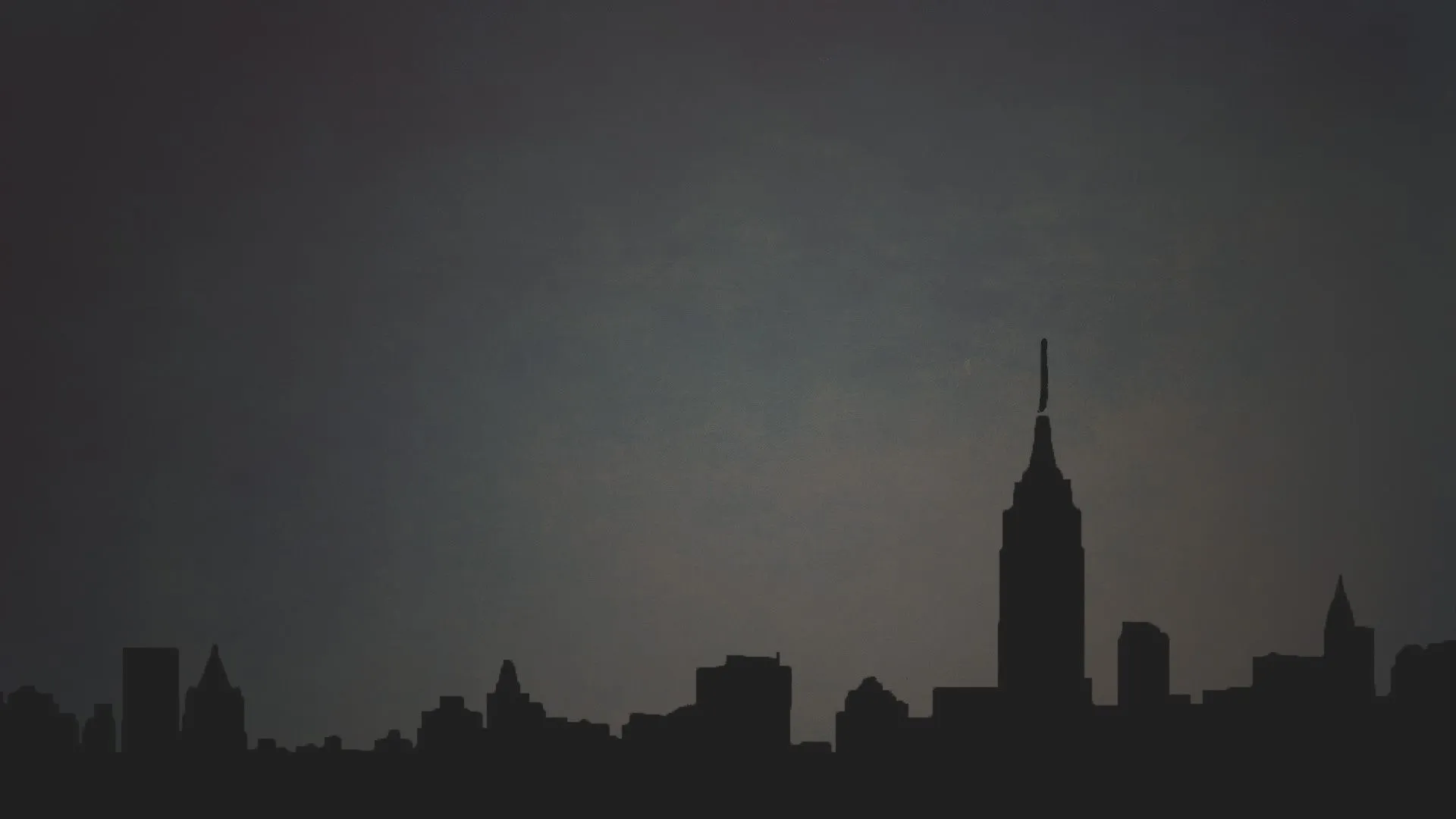 Black Gray Drawing City Minimalism City